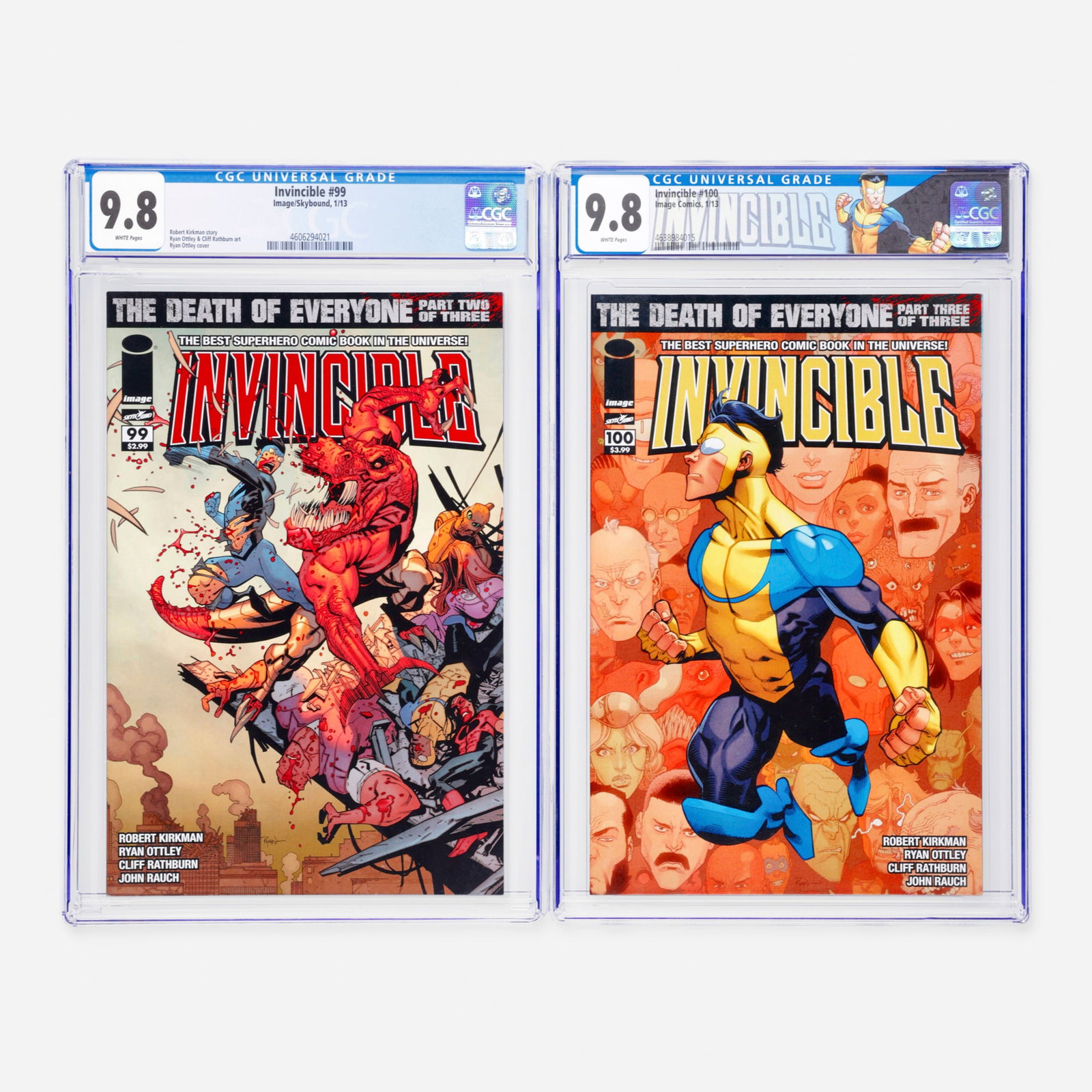 Two Image/Skybound Invincible #99 and #100 CGC 9.8 Group (1 of 2)