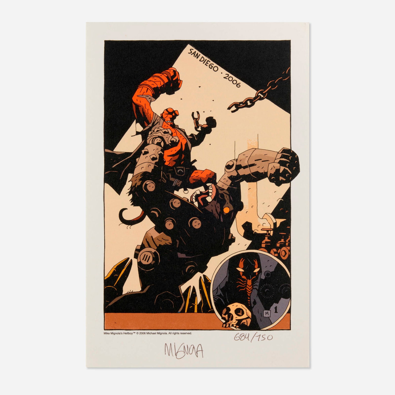 Mike Mignola, San Diego Comic Con Hellboy Limited Print (Dark Horse Comics, 2006) (1 of 1)