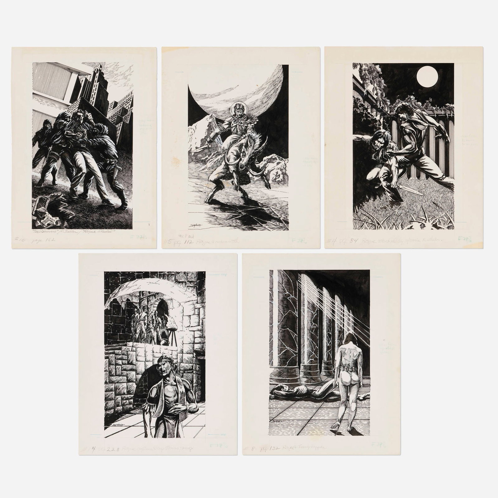 Rick DeMarco, Group of 5 Chapter Illustrations 'Rogue' (1 of 1)
