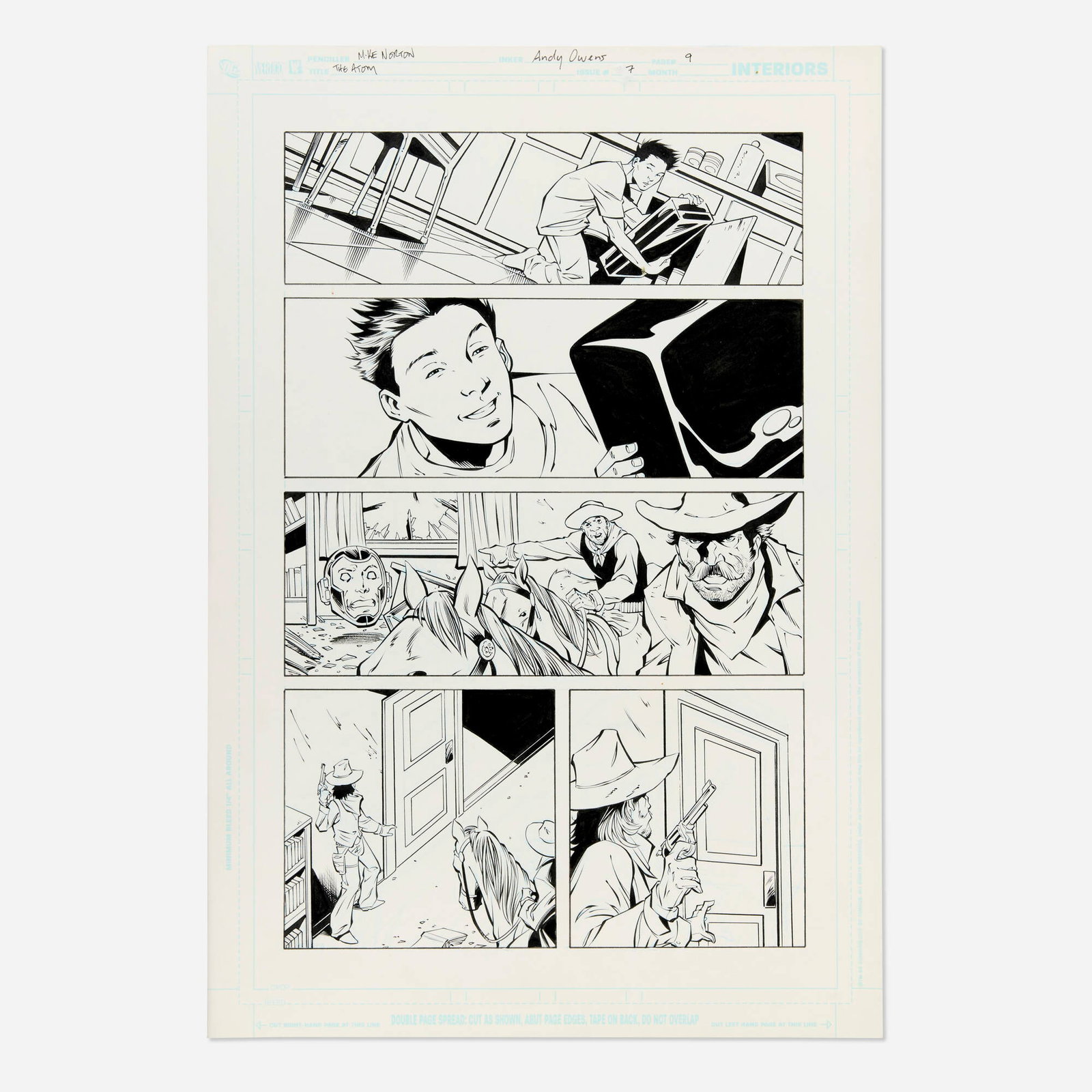 Mike Norton, The All-New Atom #7 Story Page 9 Original Art (DC Comics, 2007) (1 of 1)