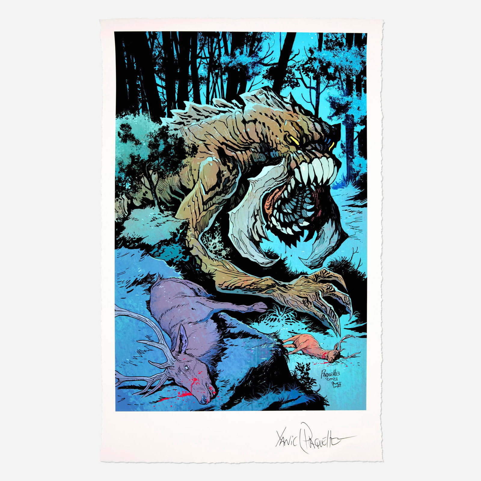 Yanick Paquette, 'Tarmogoyf' Magic the Gathering Fine Art Print (1 of 1)