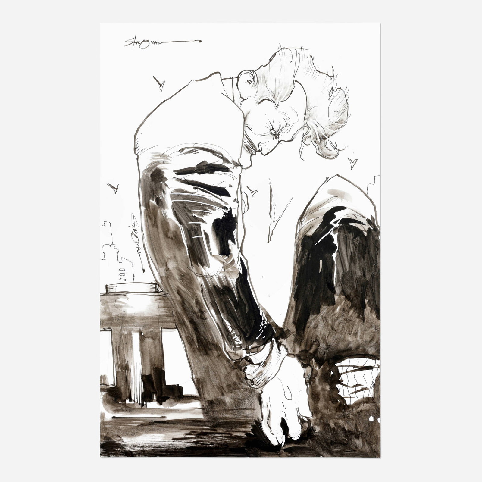 Larry Stroman, Joker Original Illustration (2025) (1 of 1)