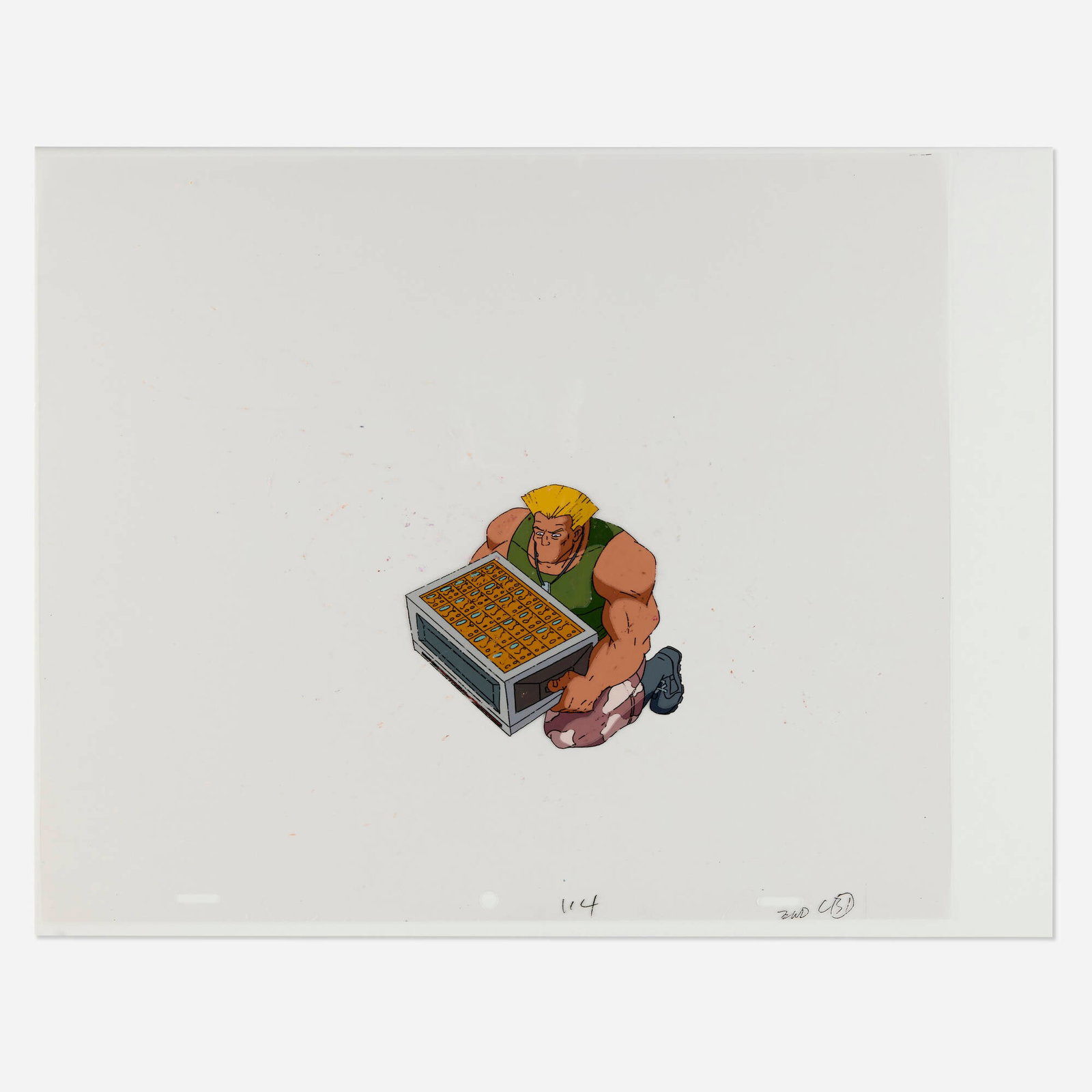 Street Fighter Animated Series (Guile) Animation Cel (Capcom, 1995) (1 of 1)