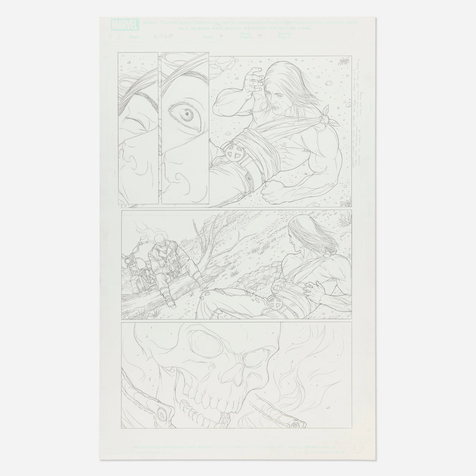 Mike Choi, X-Force Vol. 3 #9 Story Page 20 Original Art (Marvel Comics, 2009) (1 of 1)