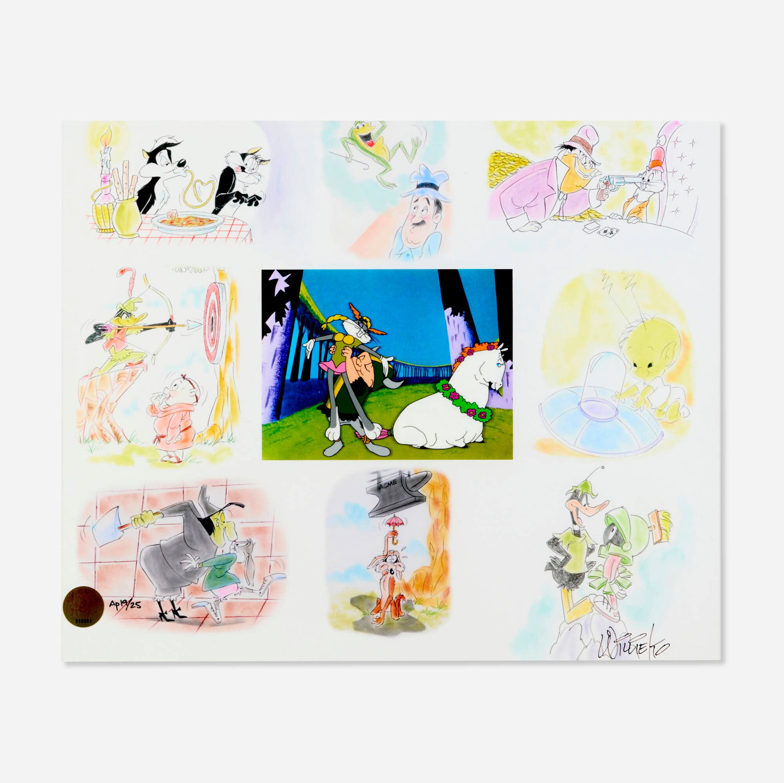 Return to TermiteTerrace Willie Ito Limited Edition Cel: Return to TermiteTerrace Willie Ito Limited Edition Cel acetate 15.875 h x 12.938 w in (40 x 33 cm) This is a nostalgic limited-edition cel celebrating the golden age of Warner Bros. cartoons and the 