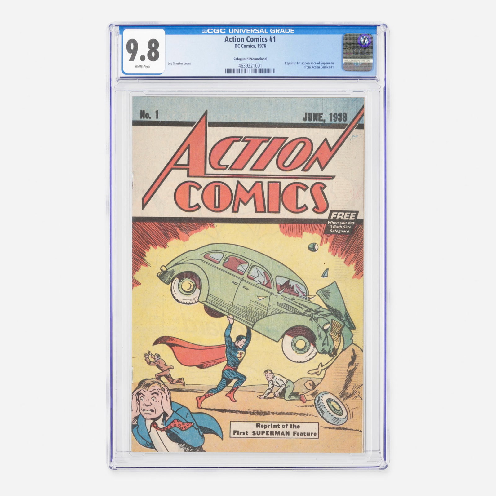 DC Comics Action Comics #1 CGC 9.8 Safeguard Promotional (1 of 2)