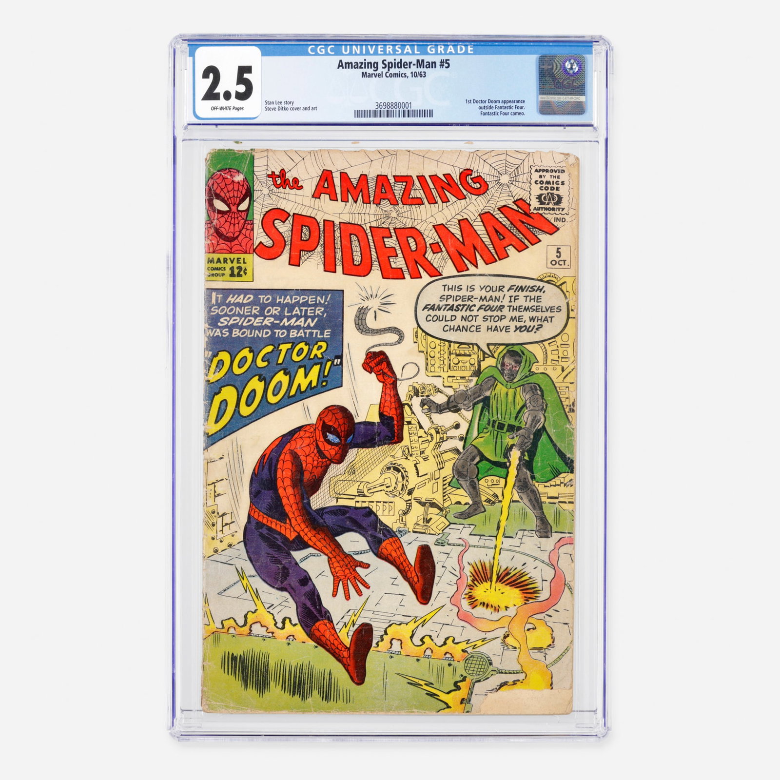 Marvel Comics Amazing Spider-Man #5 CGC 2.5 (1 of 2)