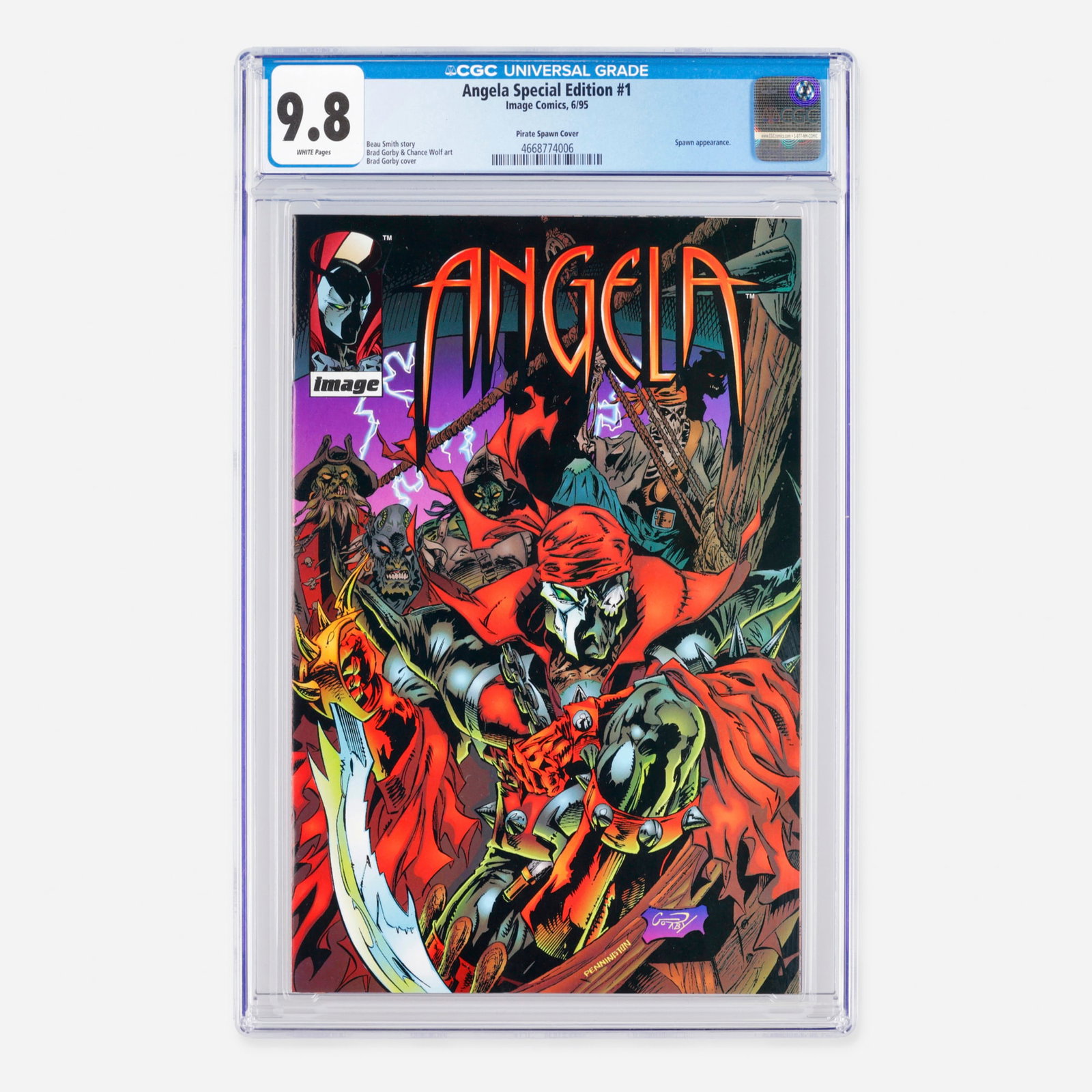 Image Comics Angela Special Edition #1 CGC 9.8 Pirate Spawn Cover (1 of 2)