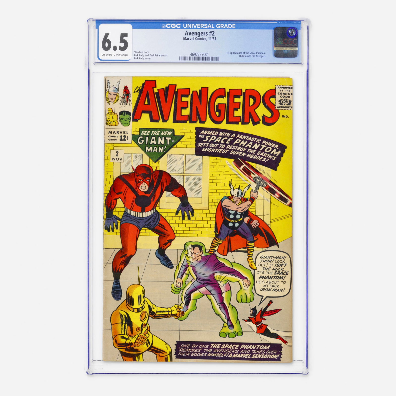 Marvel Comics Avengers #2 CGC 6.5 (1 of 2)
