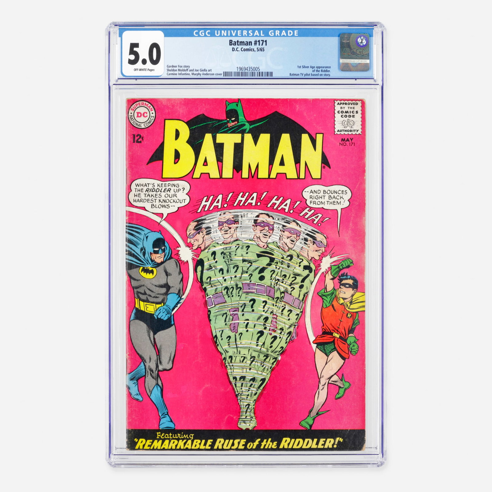 DC Comics Batman #171 CGC 5.0 (1 of 2)