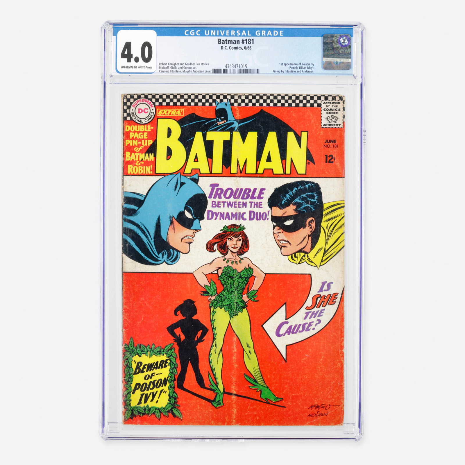 DC Comics Batman #181 CGC 4.0 (1 of 2)