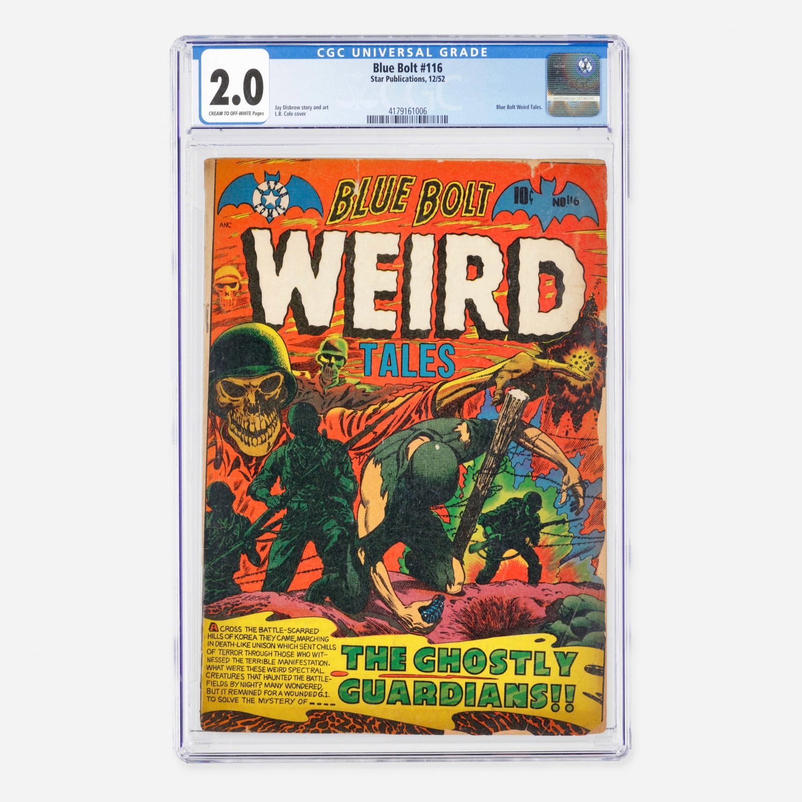 Star Publications Blue Bolt #116 CGC 2.0 (1 of 2)