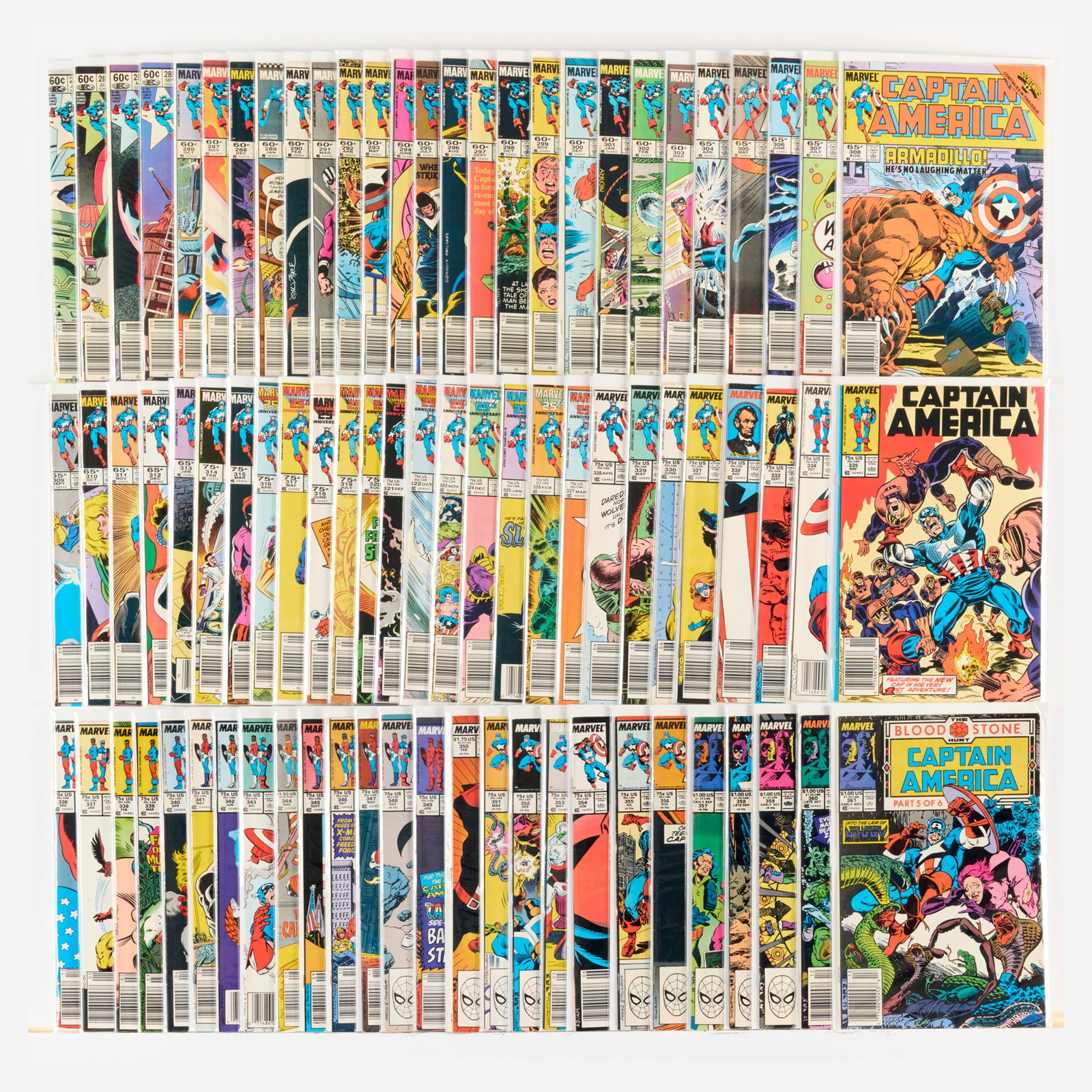 80 Marvel Comics Captain America #282-#361 Group (1 of 1)