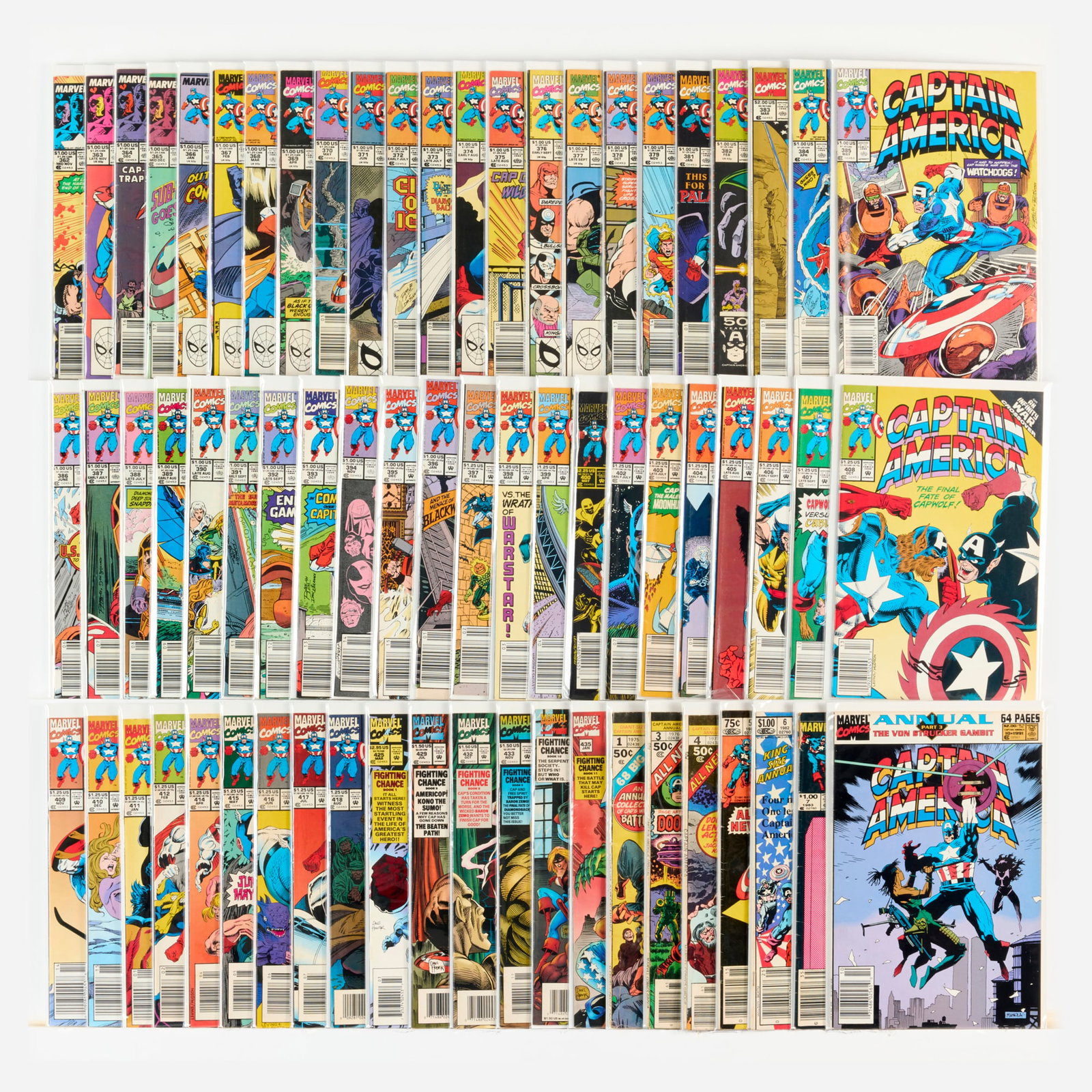 67 Marvel Comics Captain America #362-#435 Group (1 of 1)