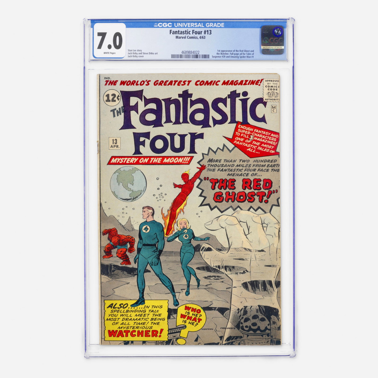 Marvel Comics Fantastic Four #13 CGC 7.0 (1 of 2)