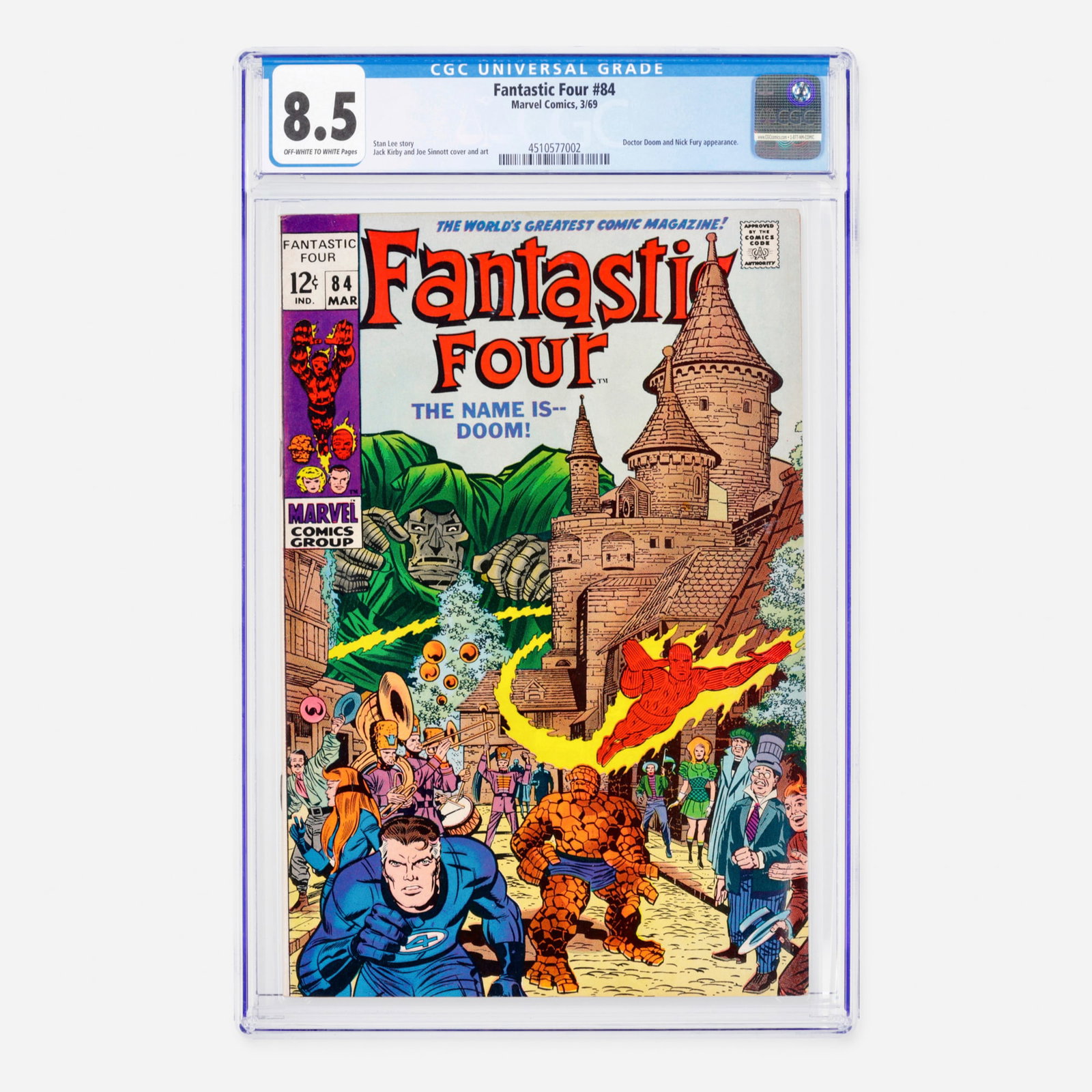 Marvel Comics Fantastic Four #84 CGC 8.5 (1 of 2)