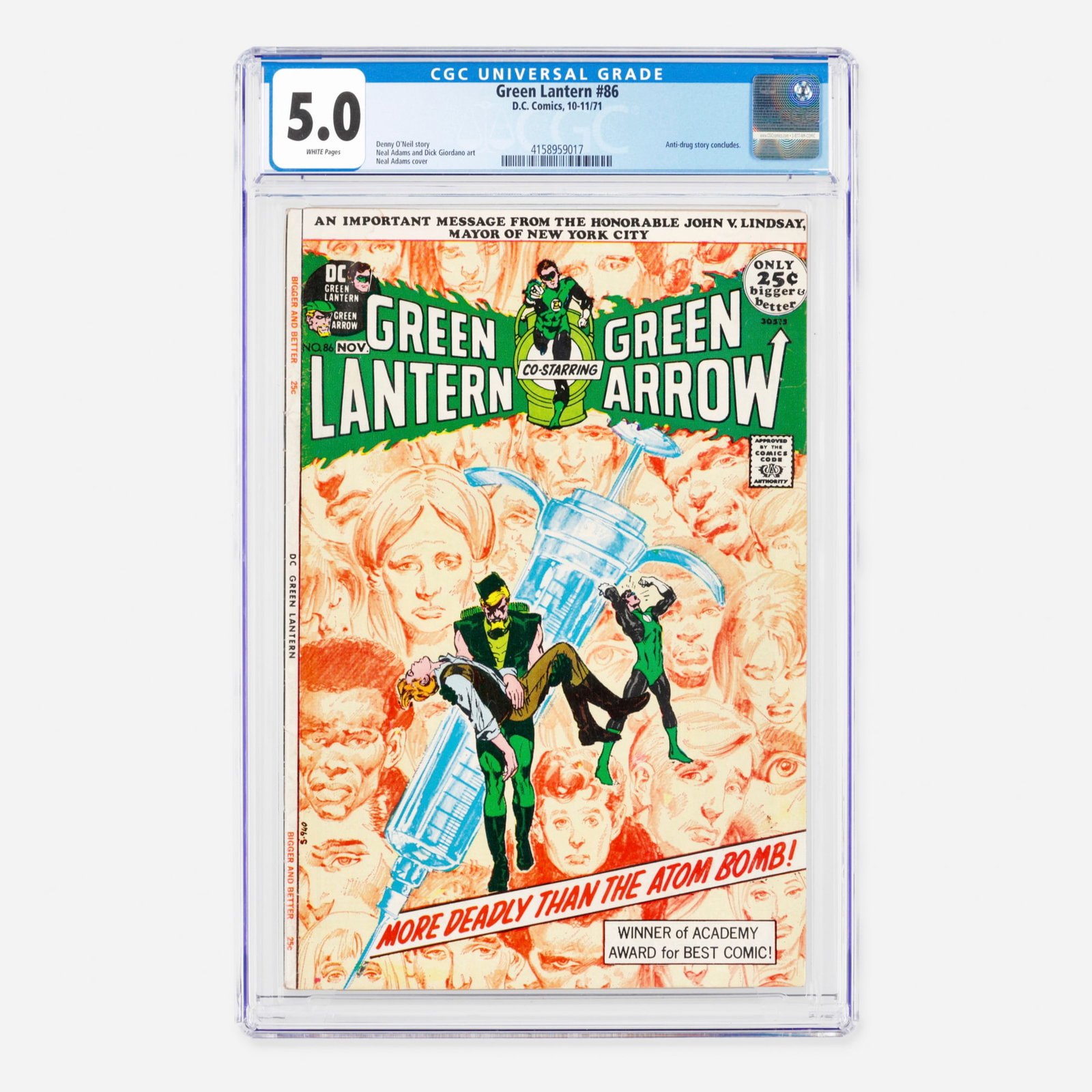 DC Comics Green Lantern #86 CGC 5.0 (1 of 2)