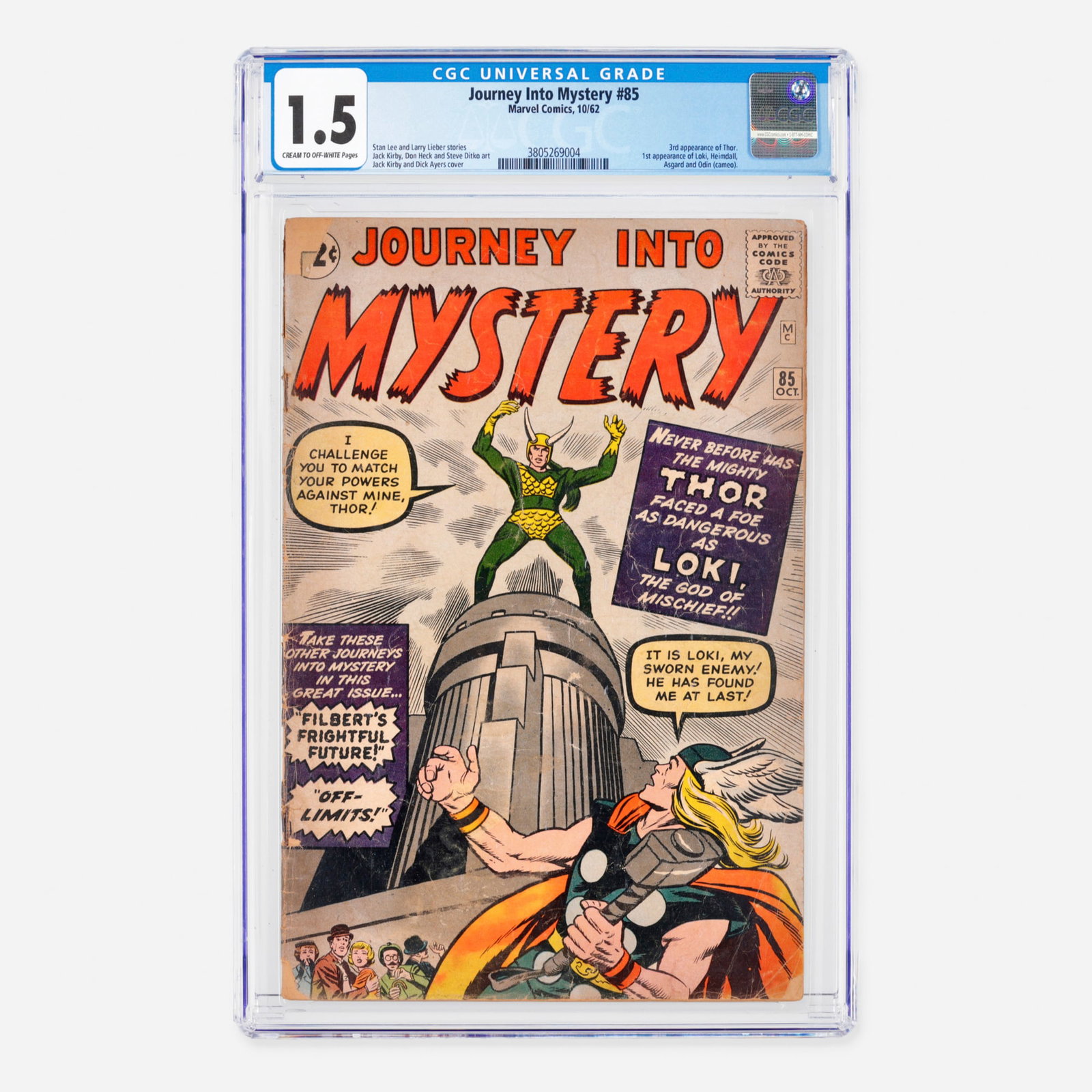 Marvel Comics Journey Into Mystery #85 CGC 1.5 (1 of 2)