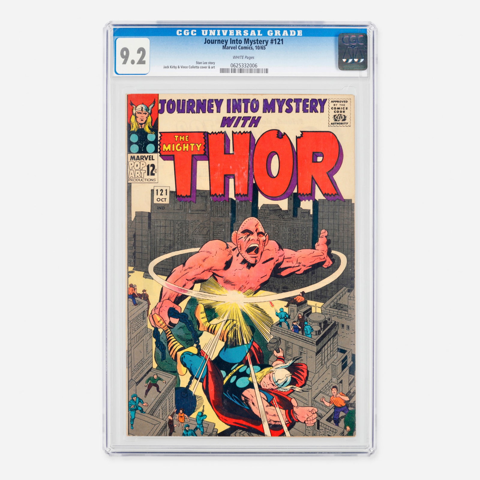 Marvel Comics Journey Into Mystery #121 CGC 9.2 (1 of 2)