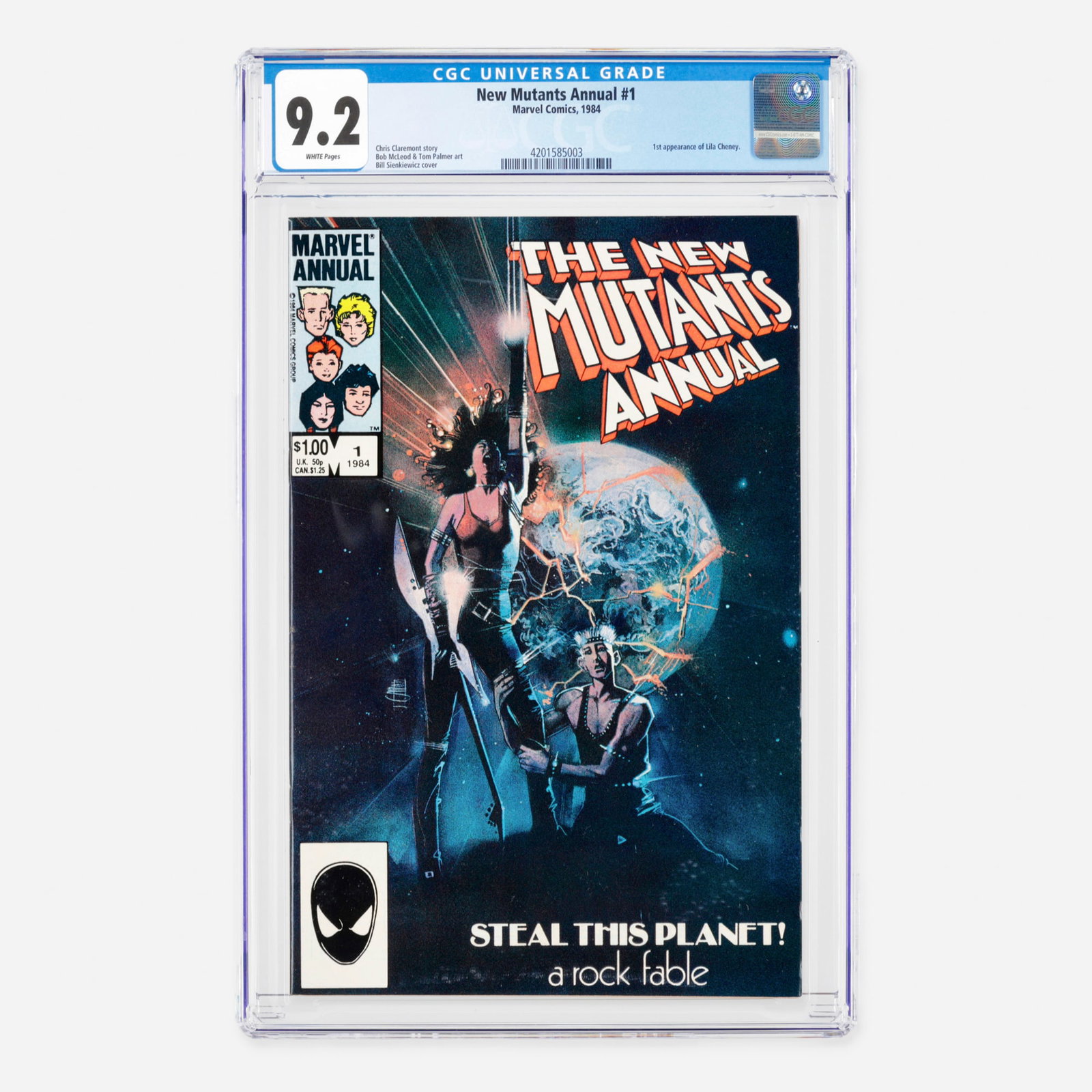 Marvel Comics New Mutants Annual #1 CGC 9.2 (1 of 2)