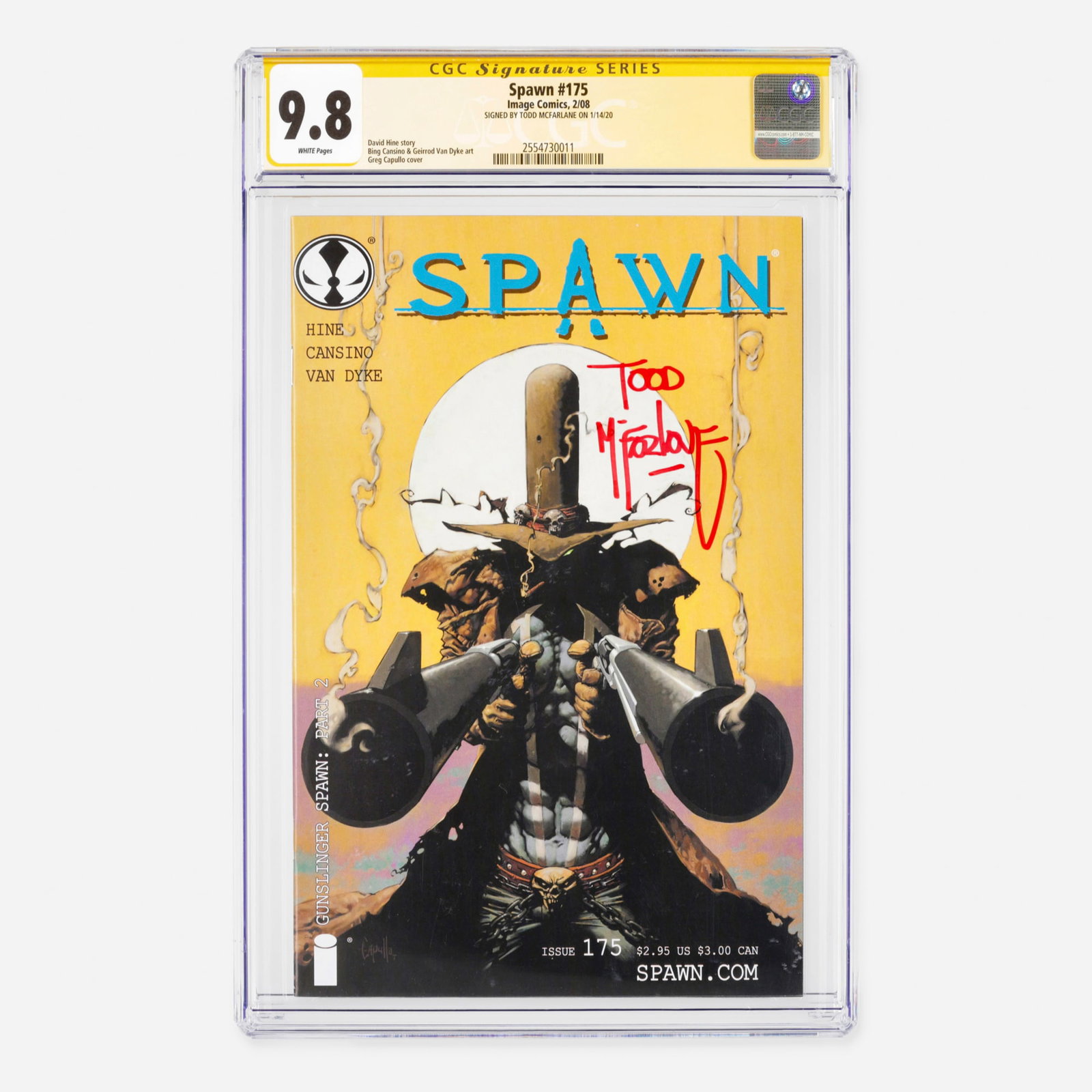 Image Comics Spawn #175 CGC 9.8 Signature Series Todd McFarlane (1 of 2)