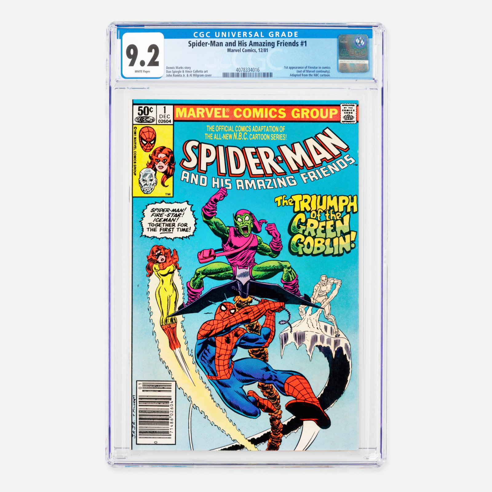 Marvel Comics Spider-Man and His Amazing Friends #1 CGC 9.2 (1 of 2)