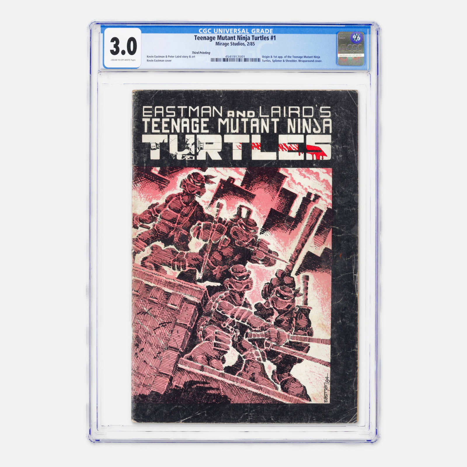 Mirage Studios Teenage Mutant Ninja Turtles #1 CGC 3.0 Third Printing (1 of 2)