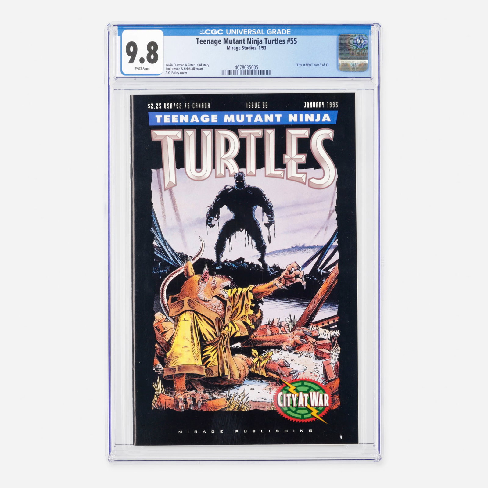 Mirage Studios Teenage Mutant Ninja Turtles #55 CGC 9.8 (1 of 2)