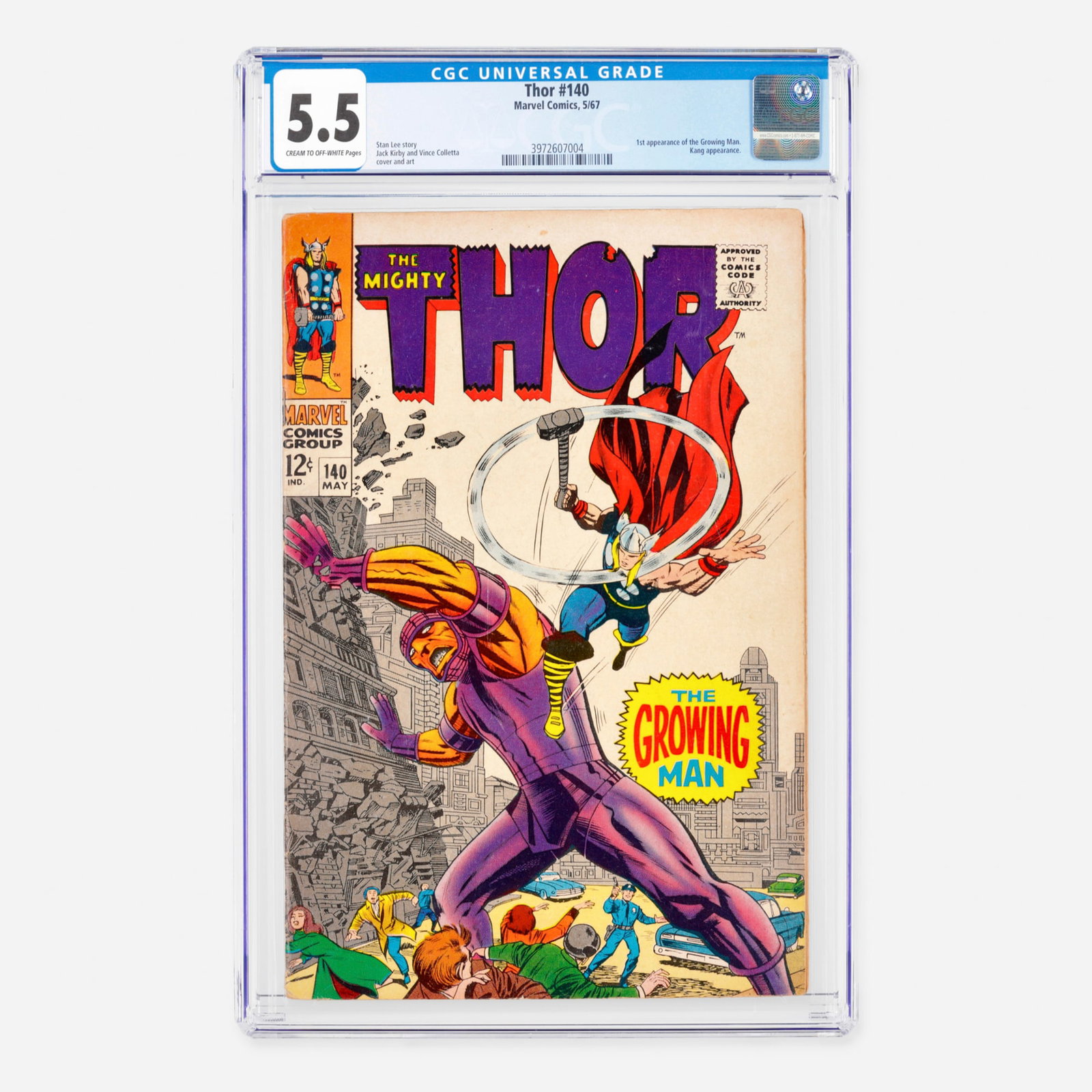 Marvel Comics Thor #140 CGC 5.5 (1 of 2)