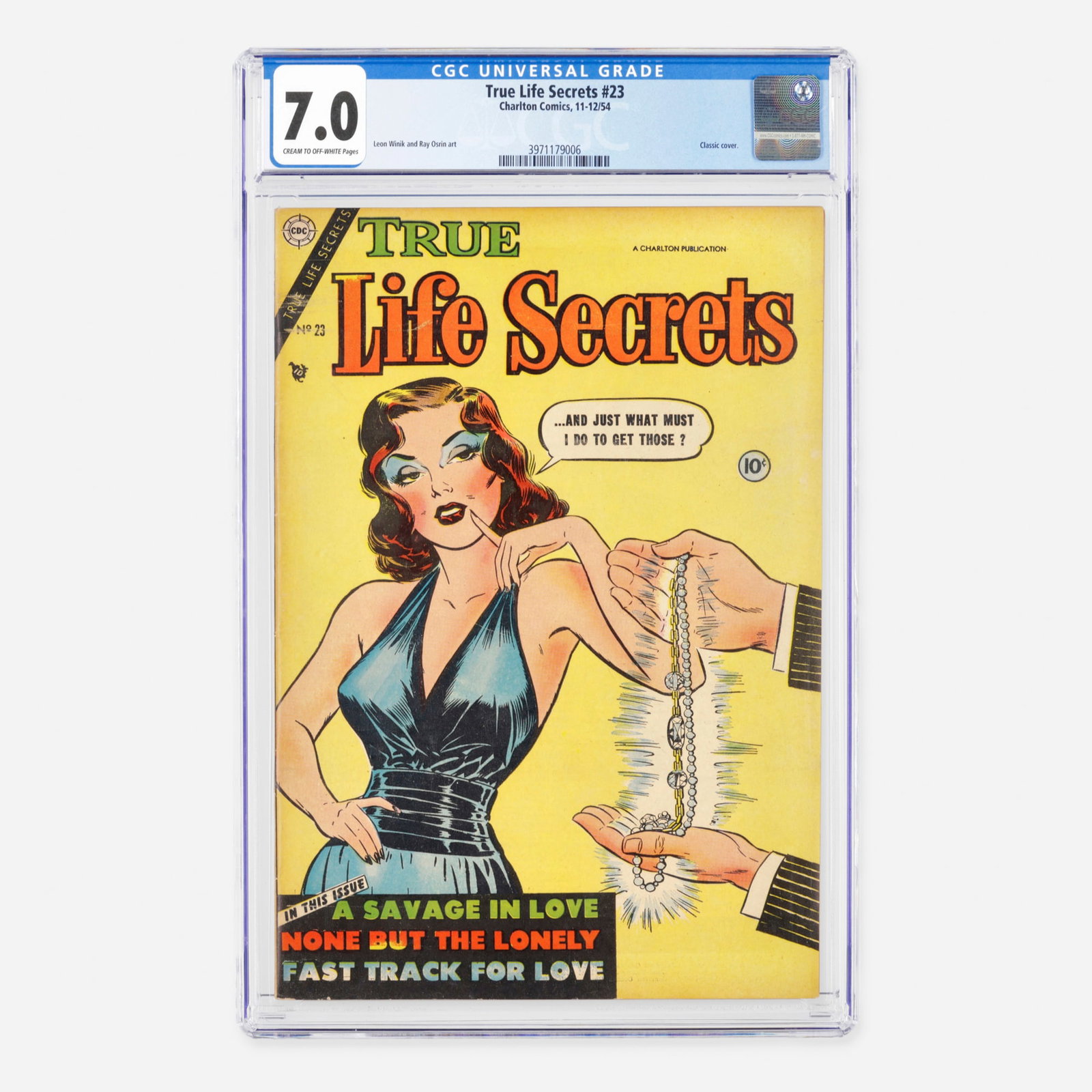 Charlton Comics True Life Secrets #23 CGC 7.0 (1 of 2)