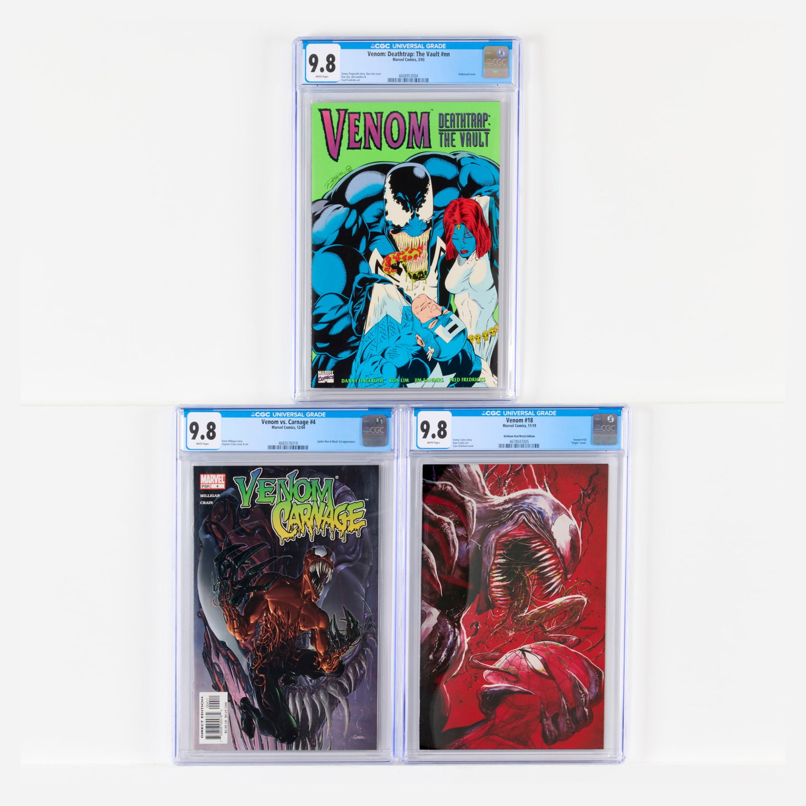 3 Marvel Comics Venom Related CGC 9.8 Group (1 of 2)
