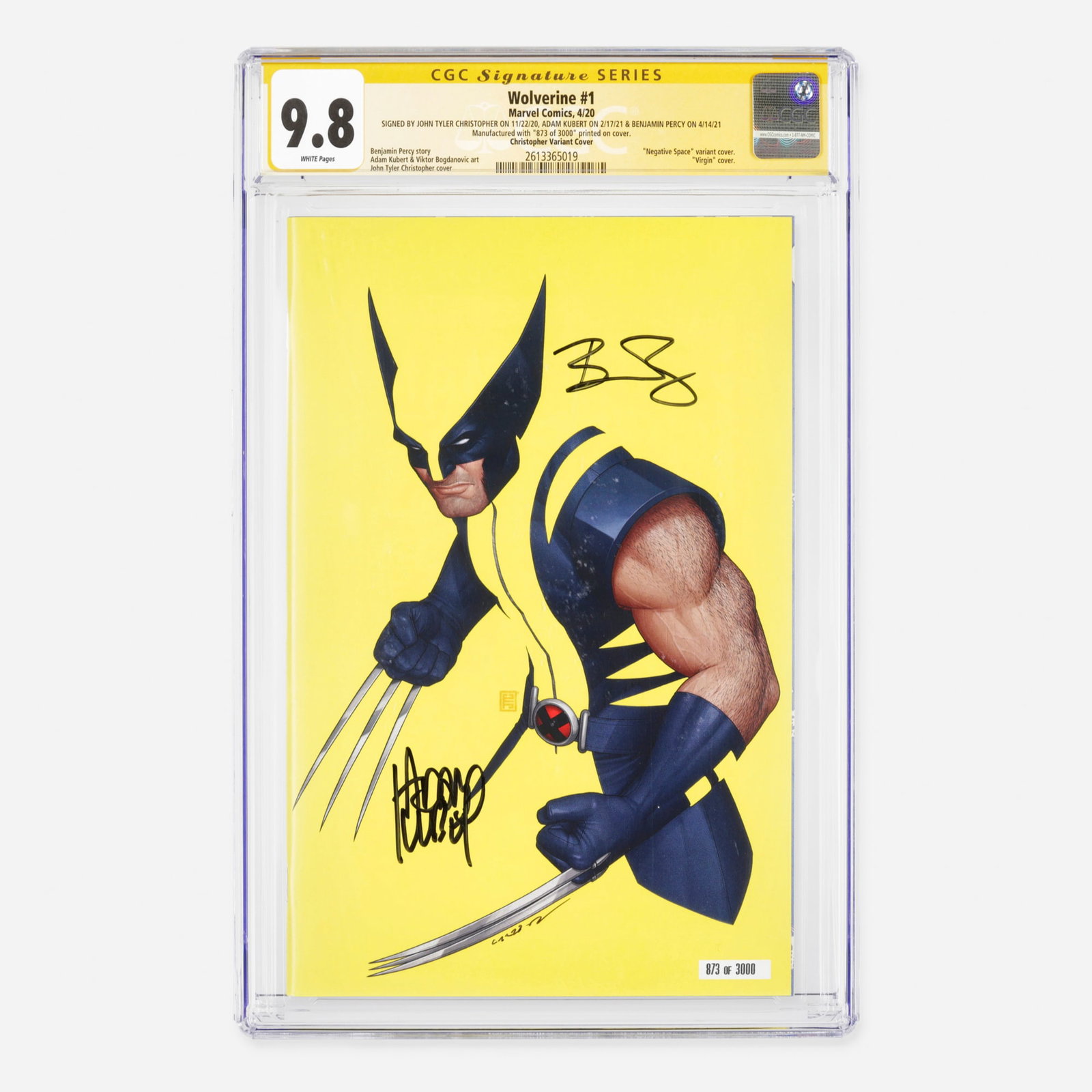 Marvel Comics Wolverine #1 CGC 9.8 Christopher Variant Cover Signature Series (1 of 2)