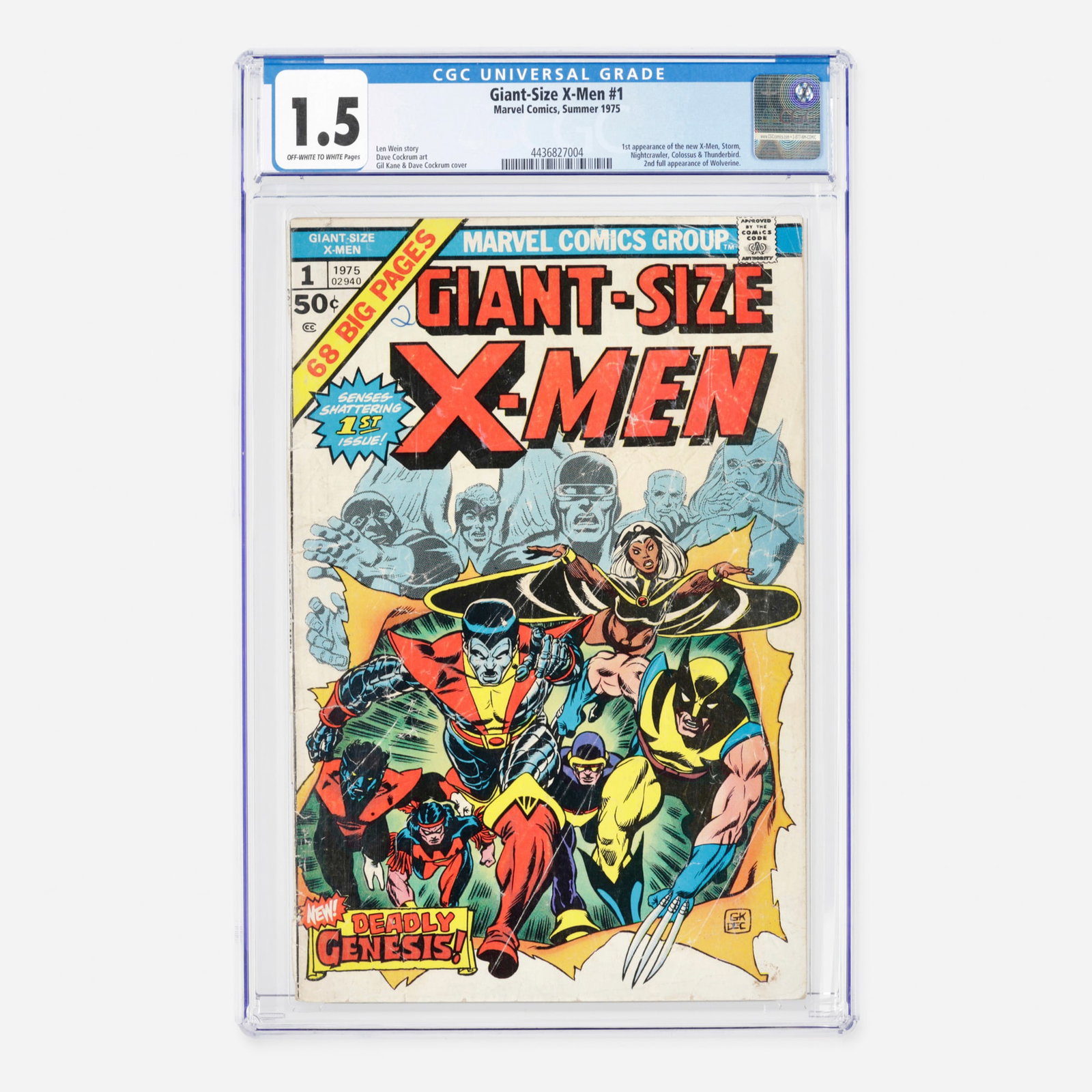 Marvel Comics Giant-Size X-Men #1 CGC 1.5 (1 of 2)