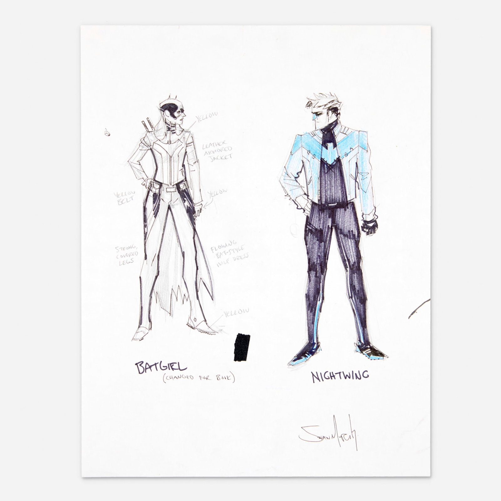 Sean Gordon Murphy, Batgirl and Nightwing Character Designs Original Art (DC Comics, 2017) (1 of 1)