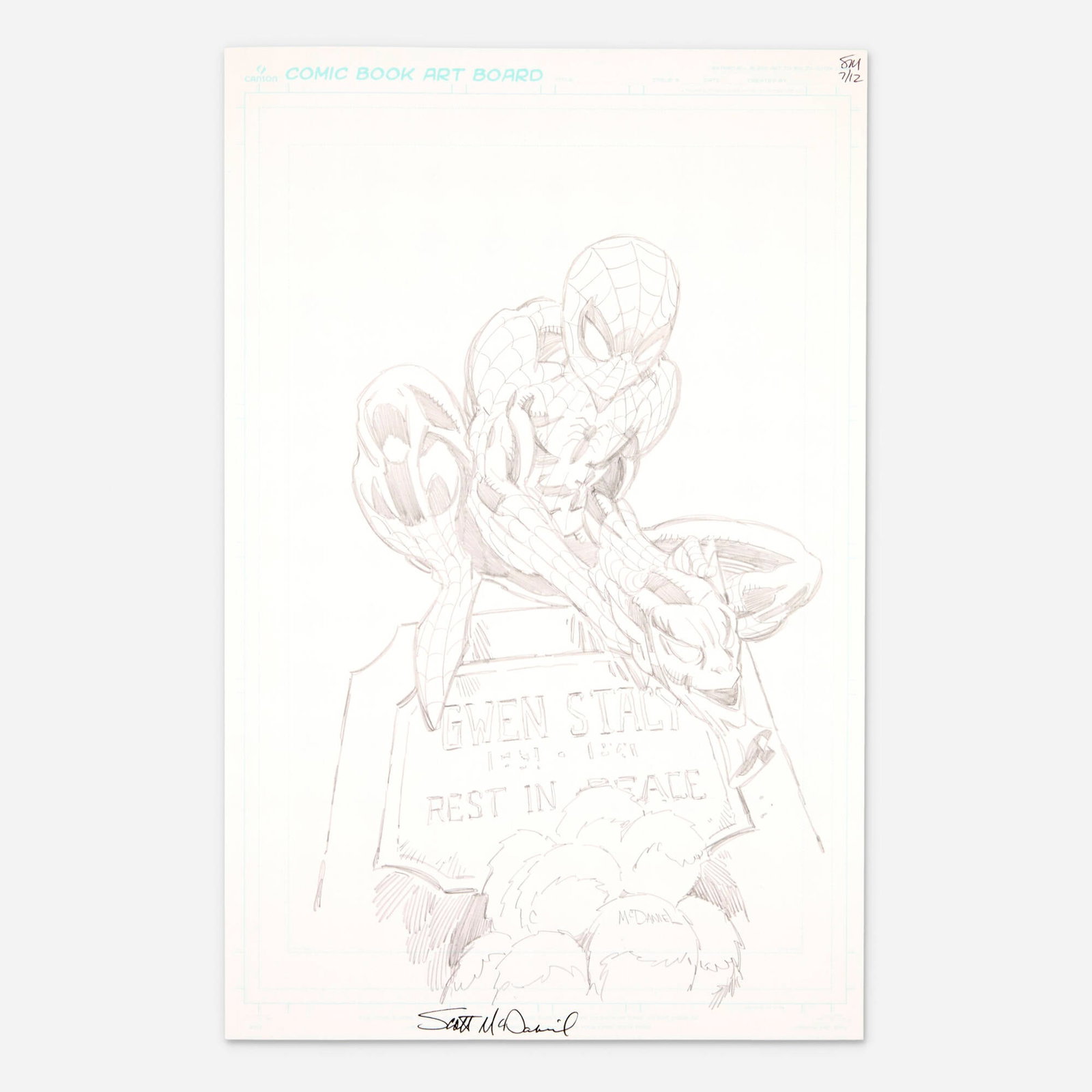 Scott McDaniel, Spider-Man Original Art Illustration (2012) (1 of 1)