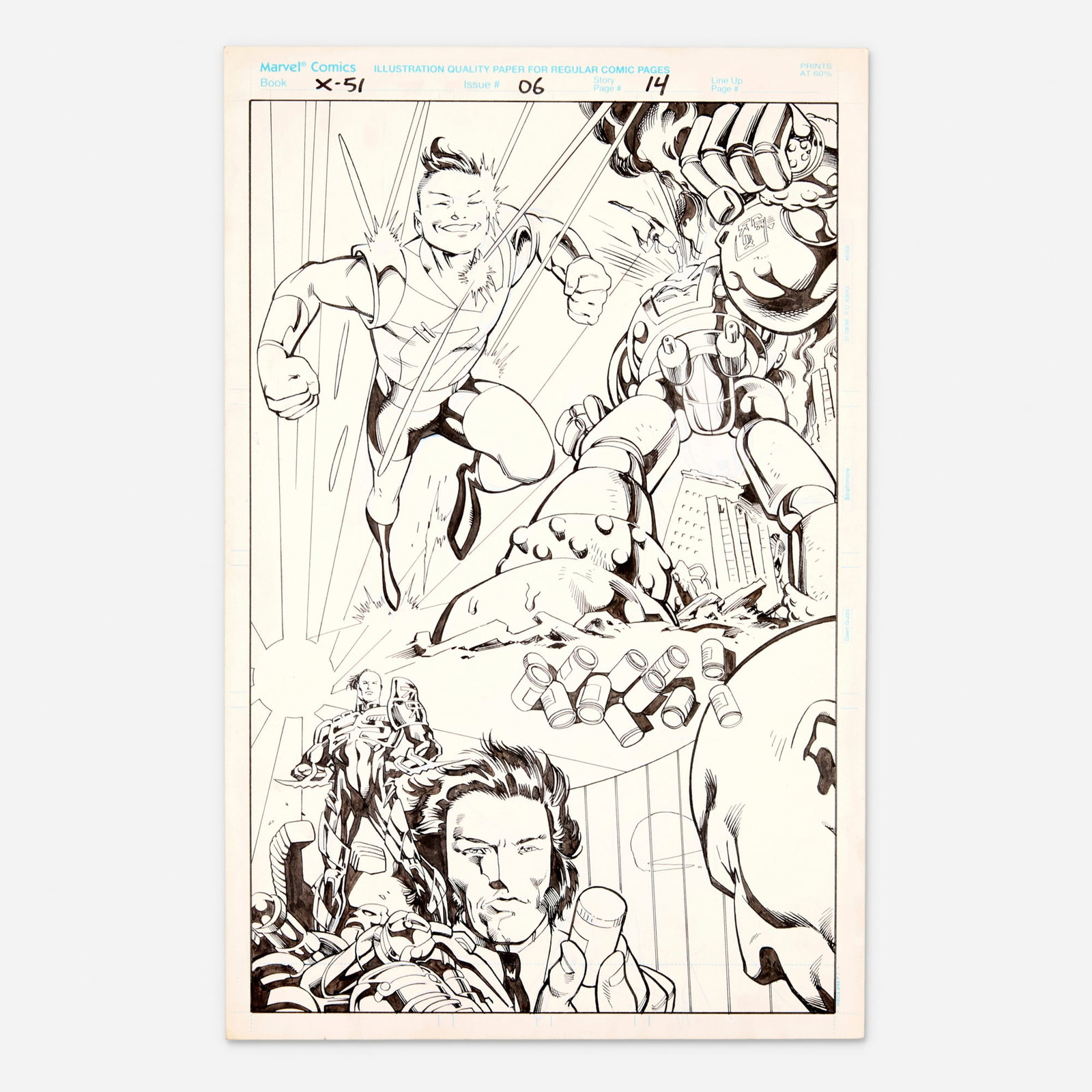 Joe Bennett and Bob Wiacek, X-51 #6 Story Page 14 Original Art (Marvel Comics, 2000) (1 of 1)