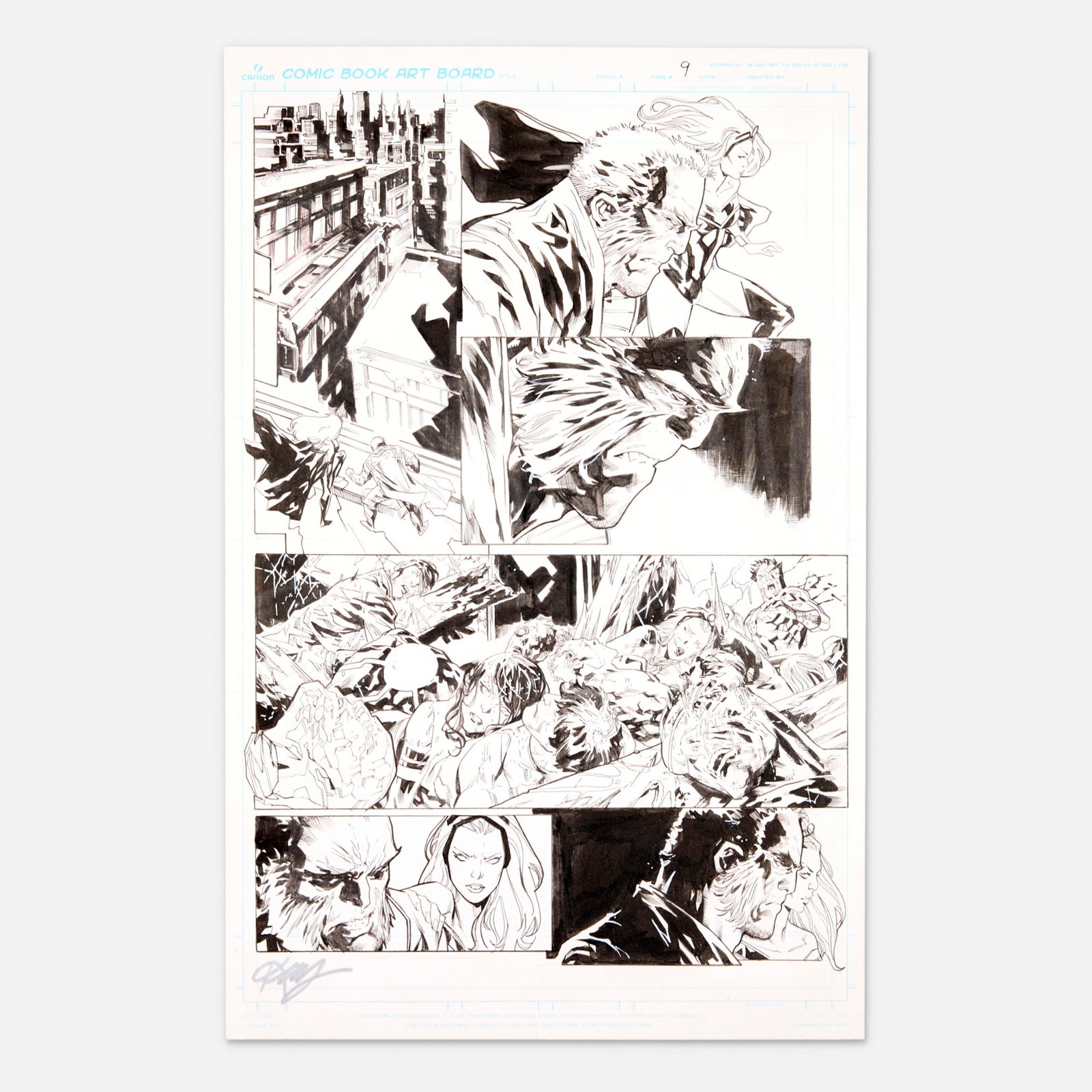 Ken Lashley, X-Men: Gold #7 Story Page 9 Original Art (Marvel Comics, 2017) (1 of 1)