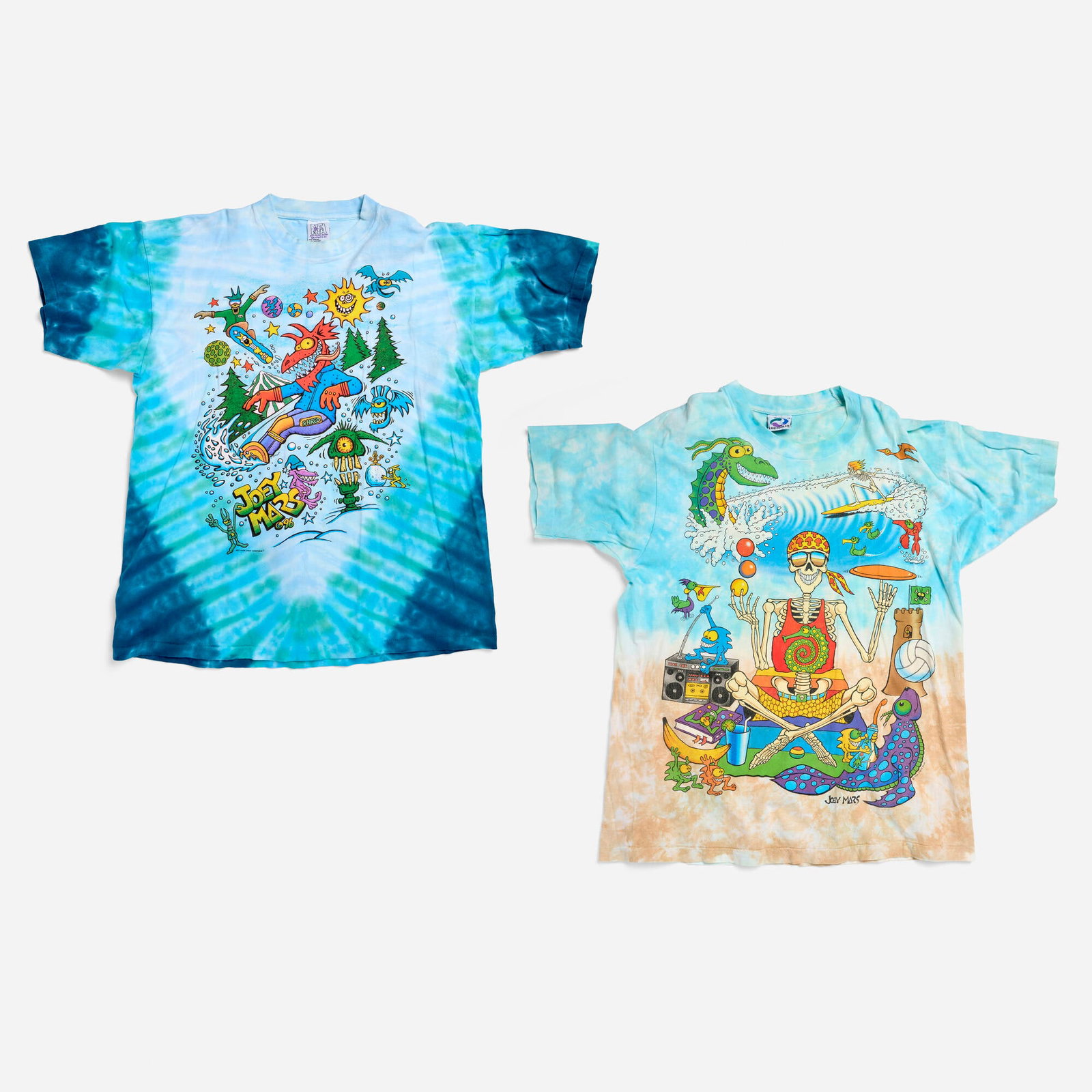 2 Joey Mars Liquid Blue Shred and Mars City X-Large T-Shirt Group (1 of 2)