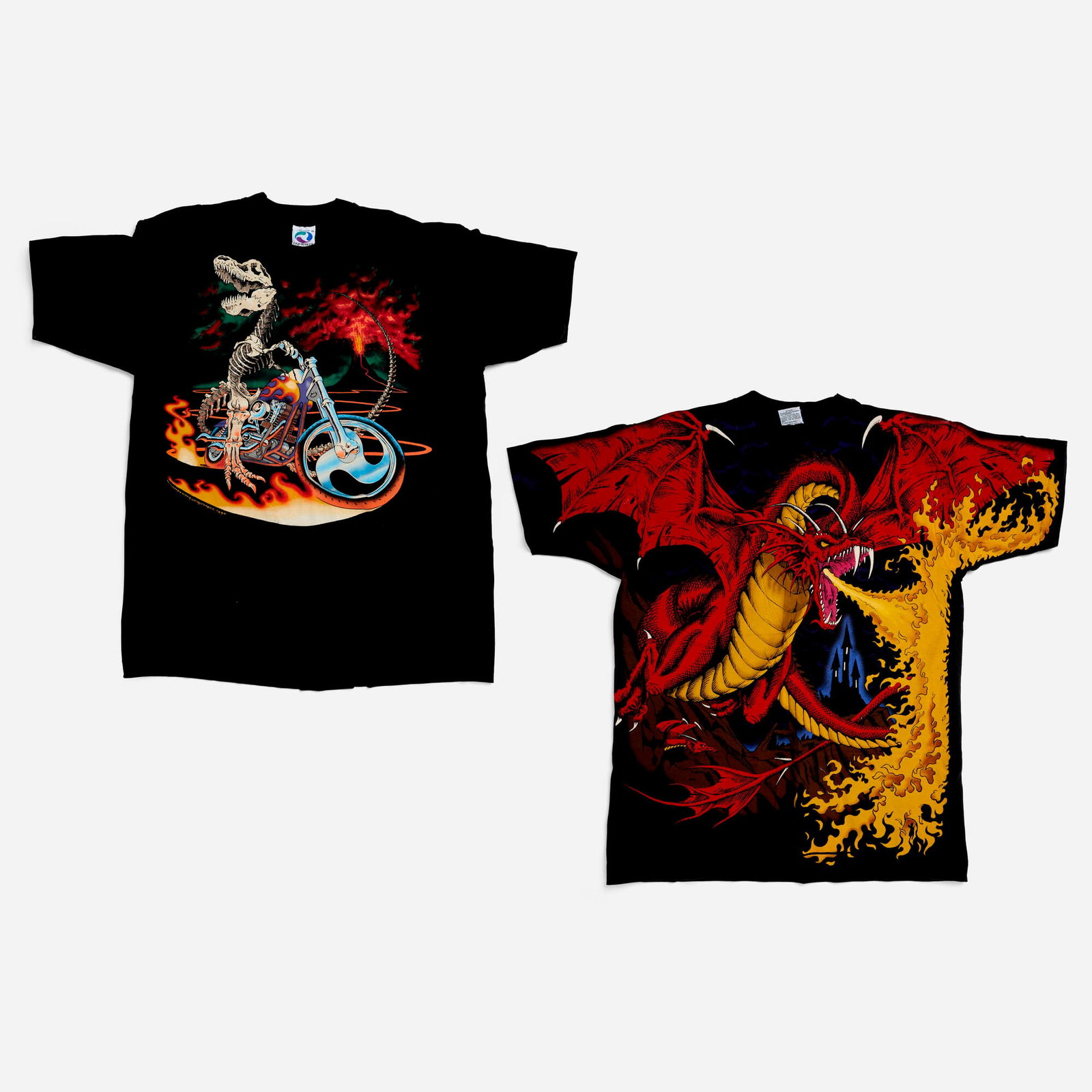 2 Liquid Blue Dragon and Bad to the Bone X-Large T-Shirt Group (1 of 2)