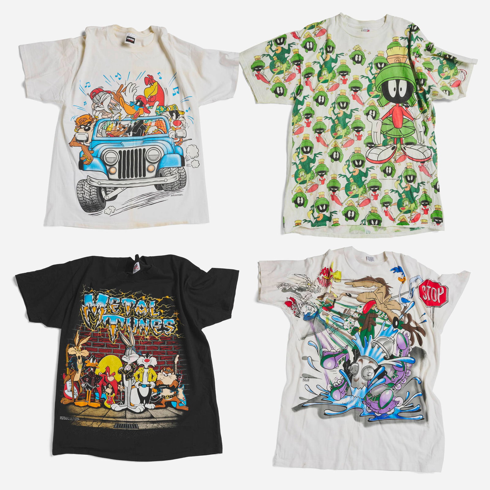 4 Vintage Looney Tunes X-Large T-Shirt Group (1 of 2)