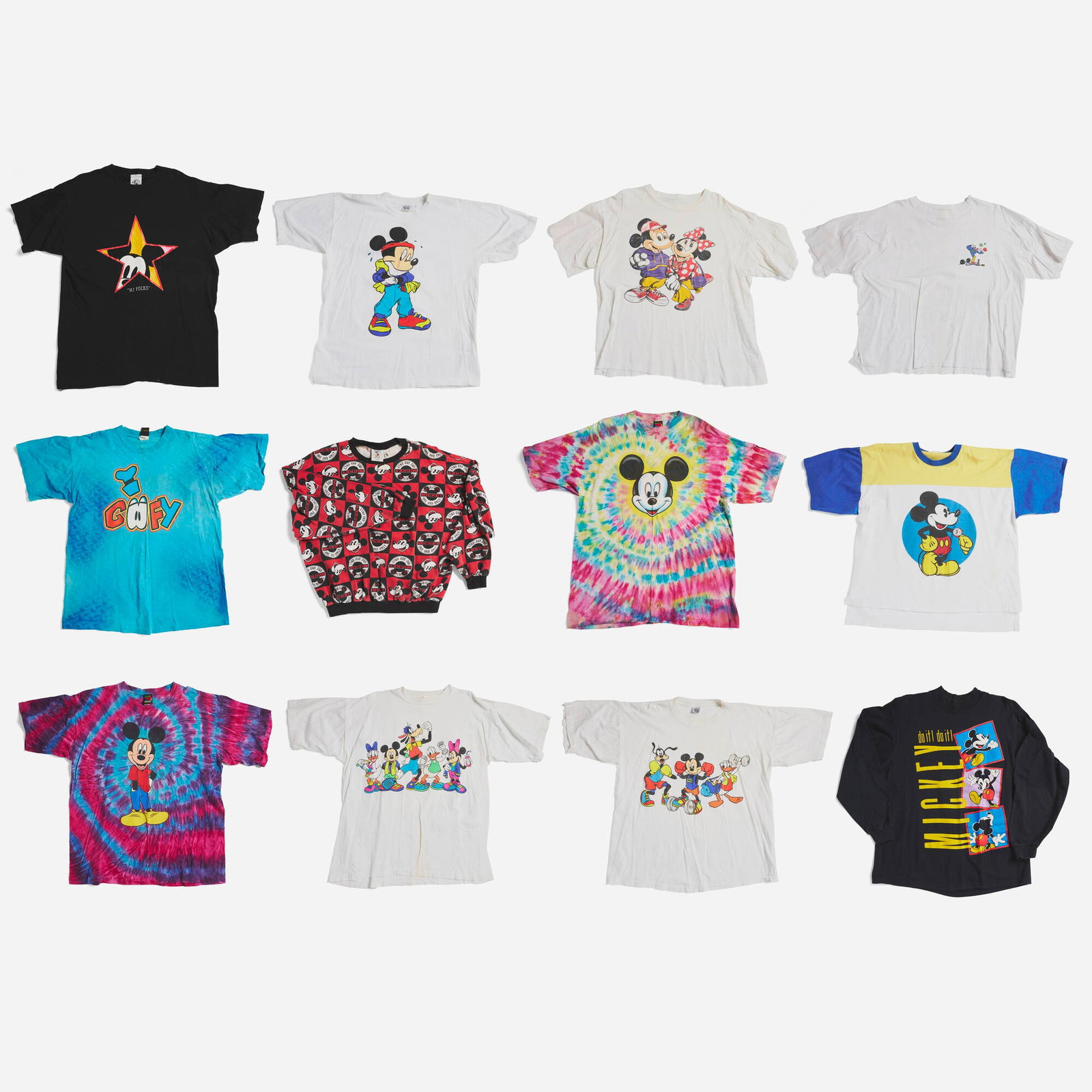 12 Vintage Disney Mickey Mouse and Friends T-Shirt Group (1 of 2)