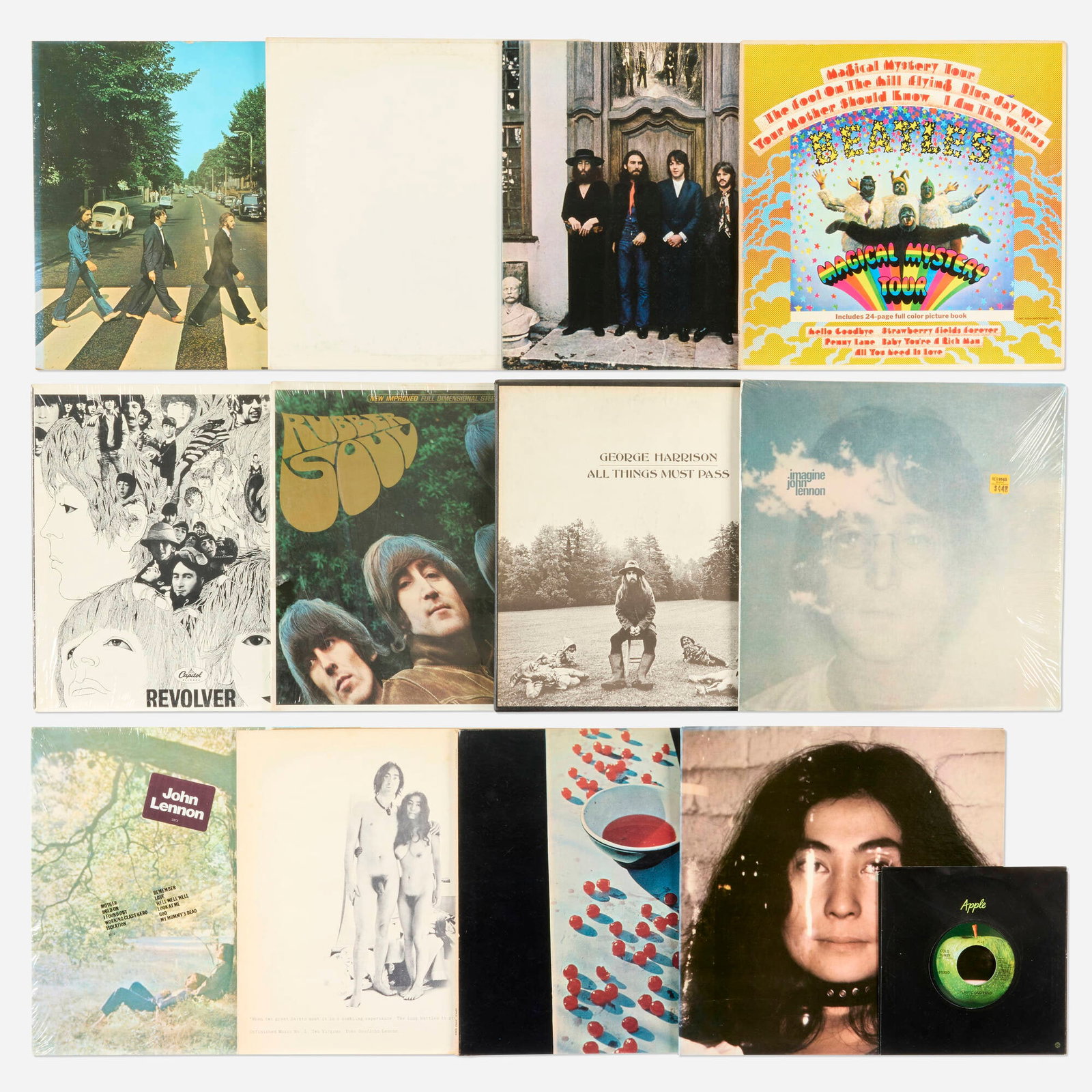 13PC The Beatles Related Vinyl Record Album Group (1 of 2)