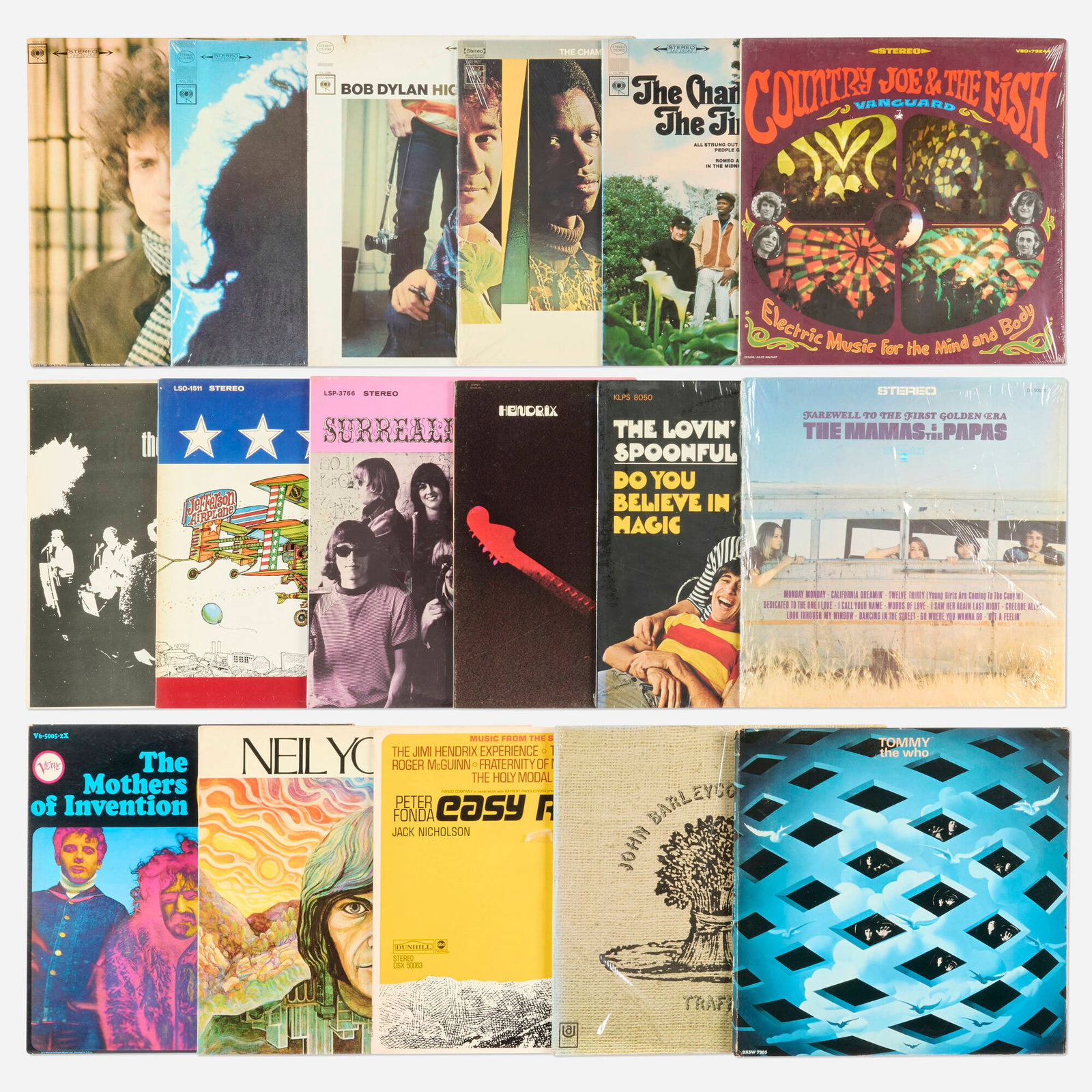 17PC Rock and Roll Vinyl Record Album Group (1 of 2)