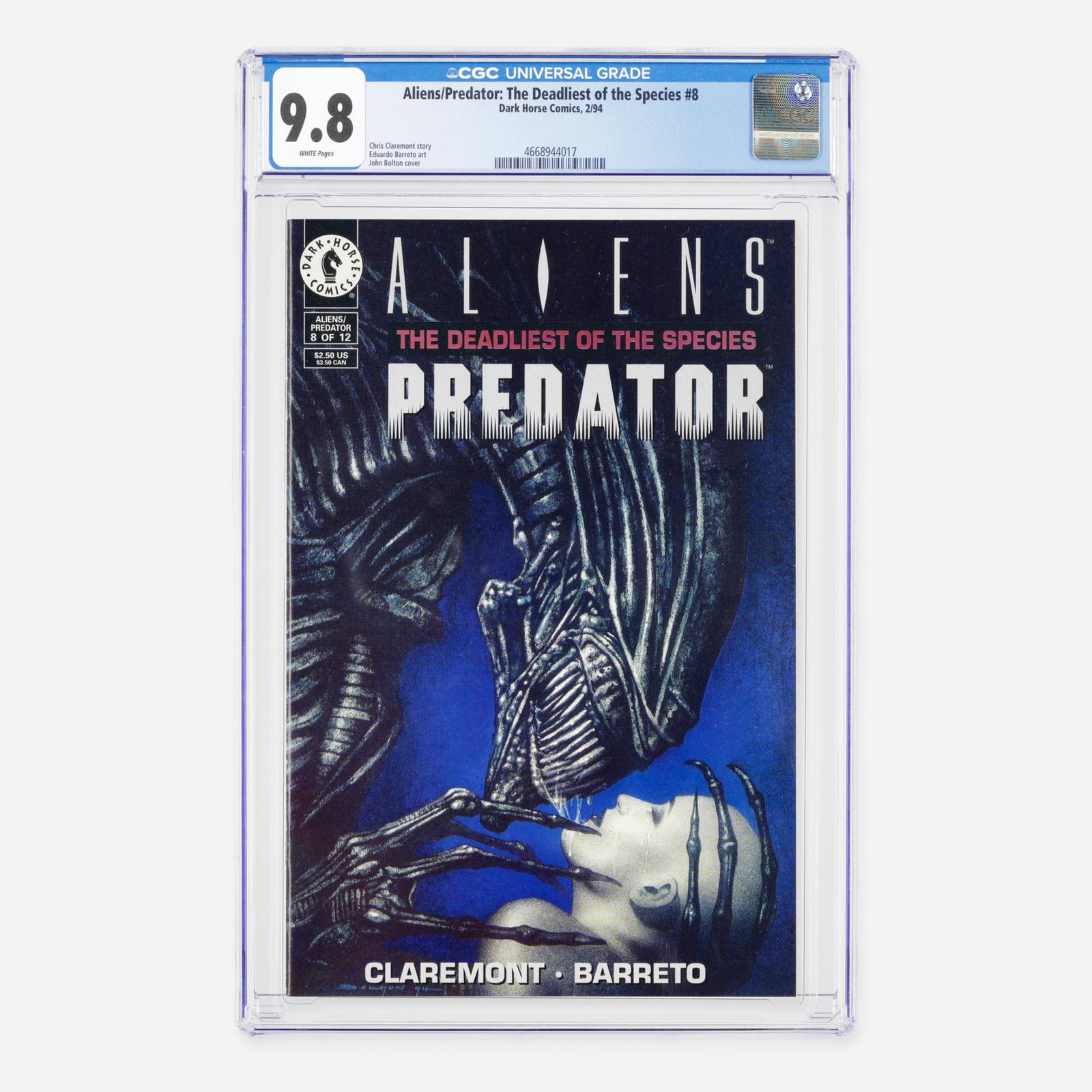 Dark Horse Comics Aliens/Predator: The Deadliest of the Species #8 CGC 9.8 (1 of 2)