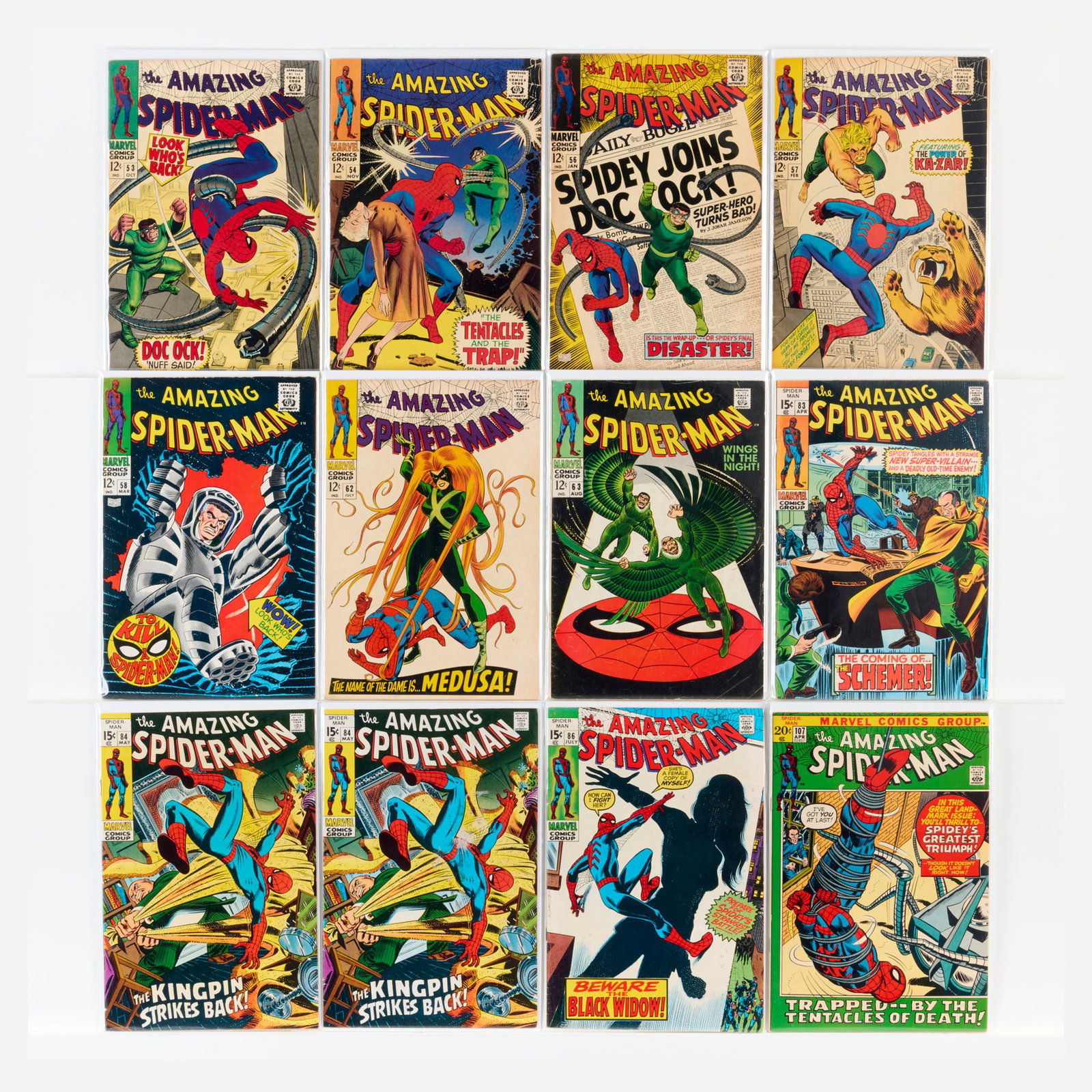 19 Marvel Comics Amazing Spider-Man #53-#117 Group (1 of 2)