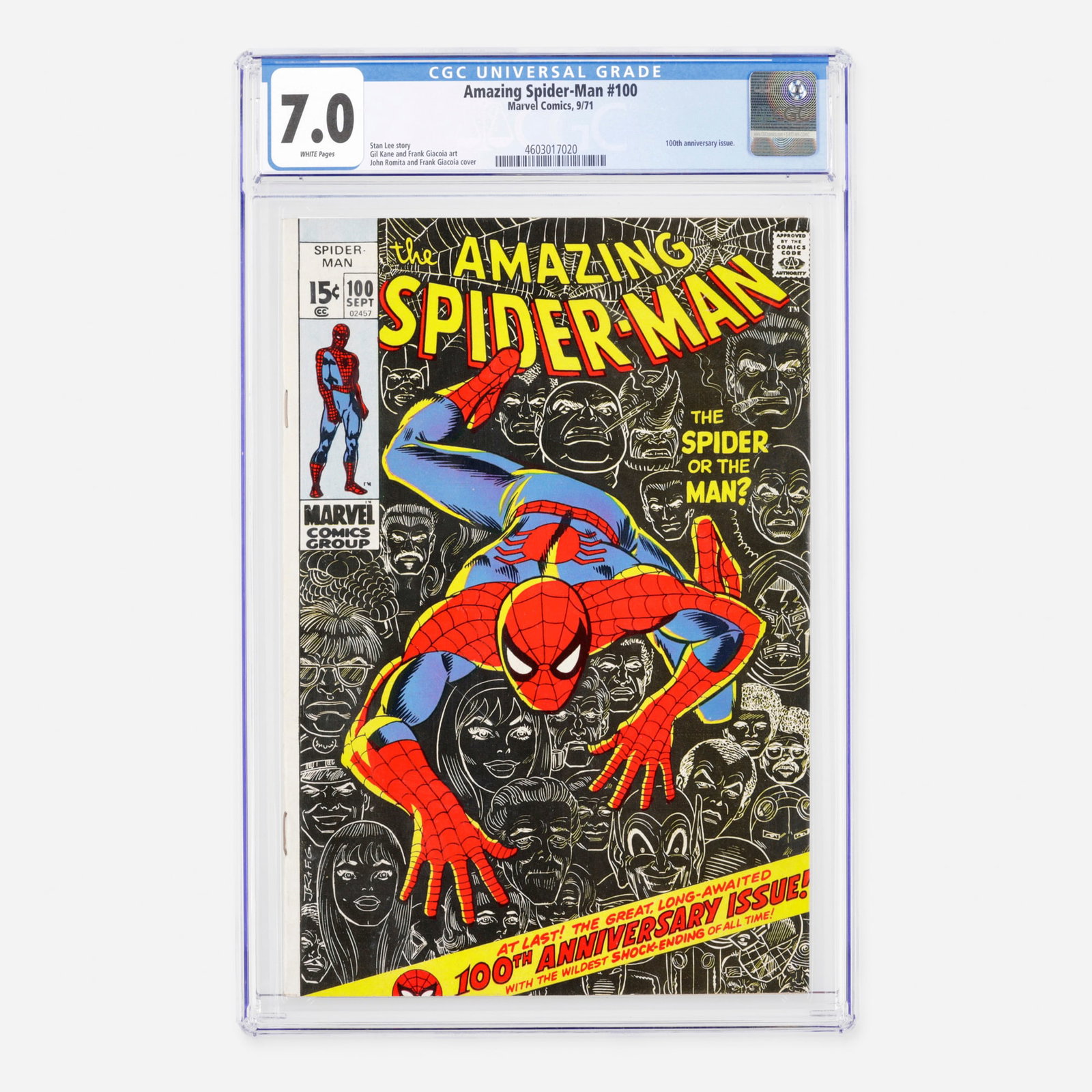 Marvel Comics Amazing Spider-Man #100 CGC 7.0 (1 of 2)