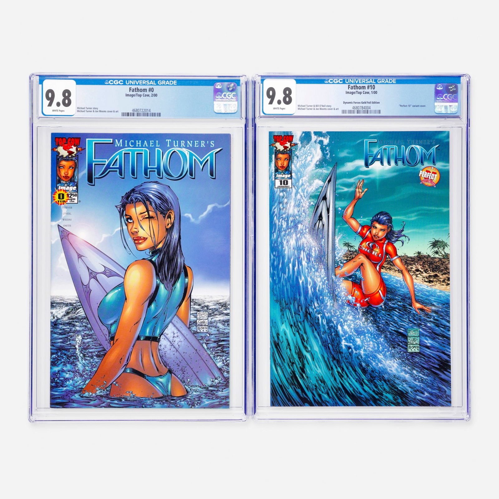 2 Image/Top Cow Fathom #0 and #10 CGC 9.8 Group (1 of 2)