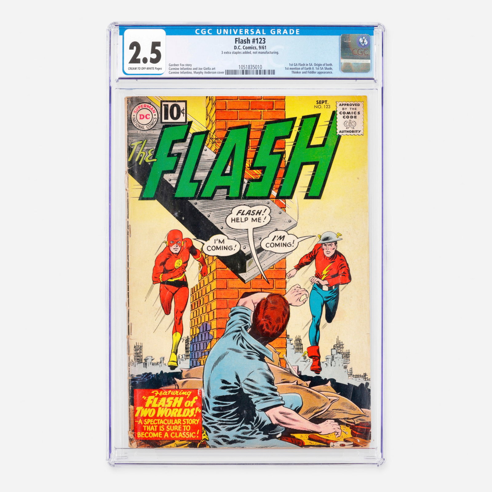 DC Comics Flash #123 CGC 2.5 (1 of 2)