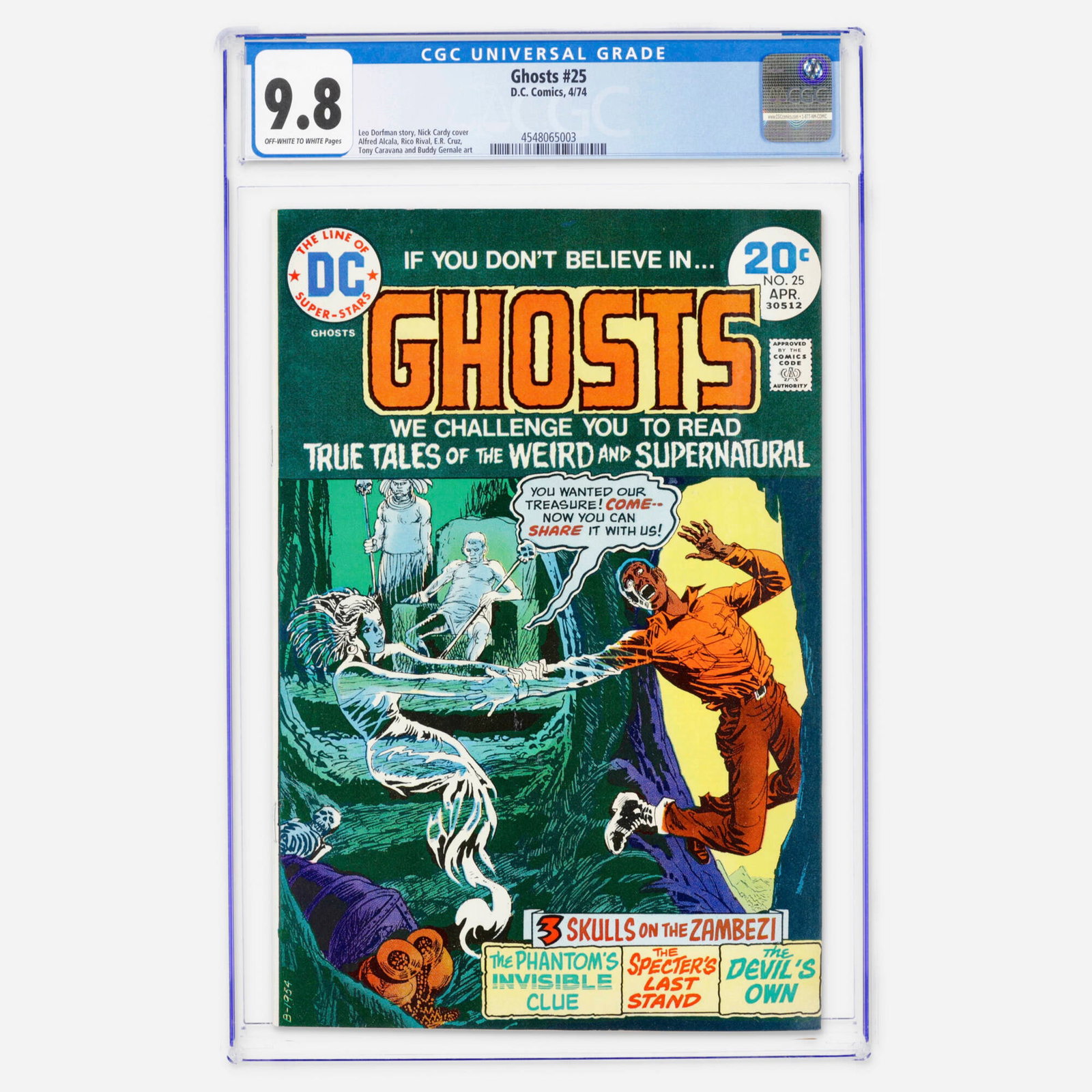 DC Comics Ghosts #25 CGC 9.8 (1 of 2)