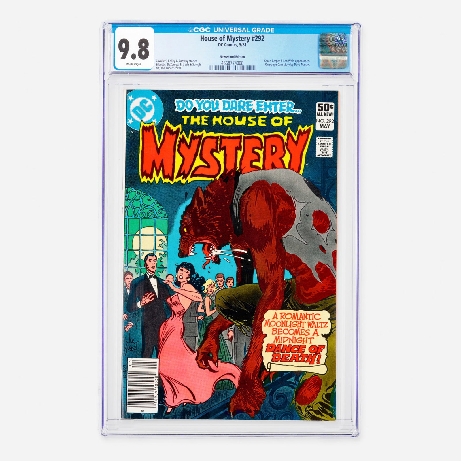 DC Comics House of Mystery #292 CGC 9.8 Newsstand